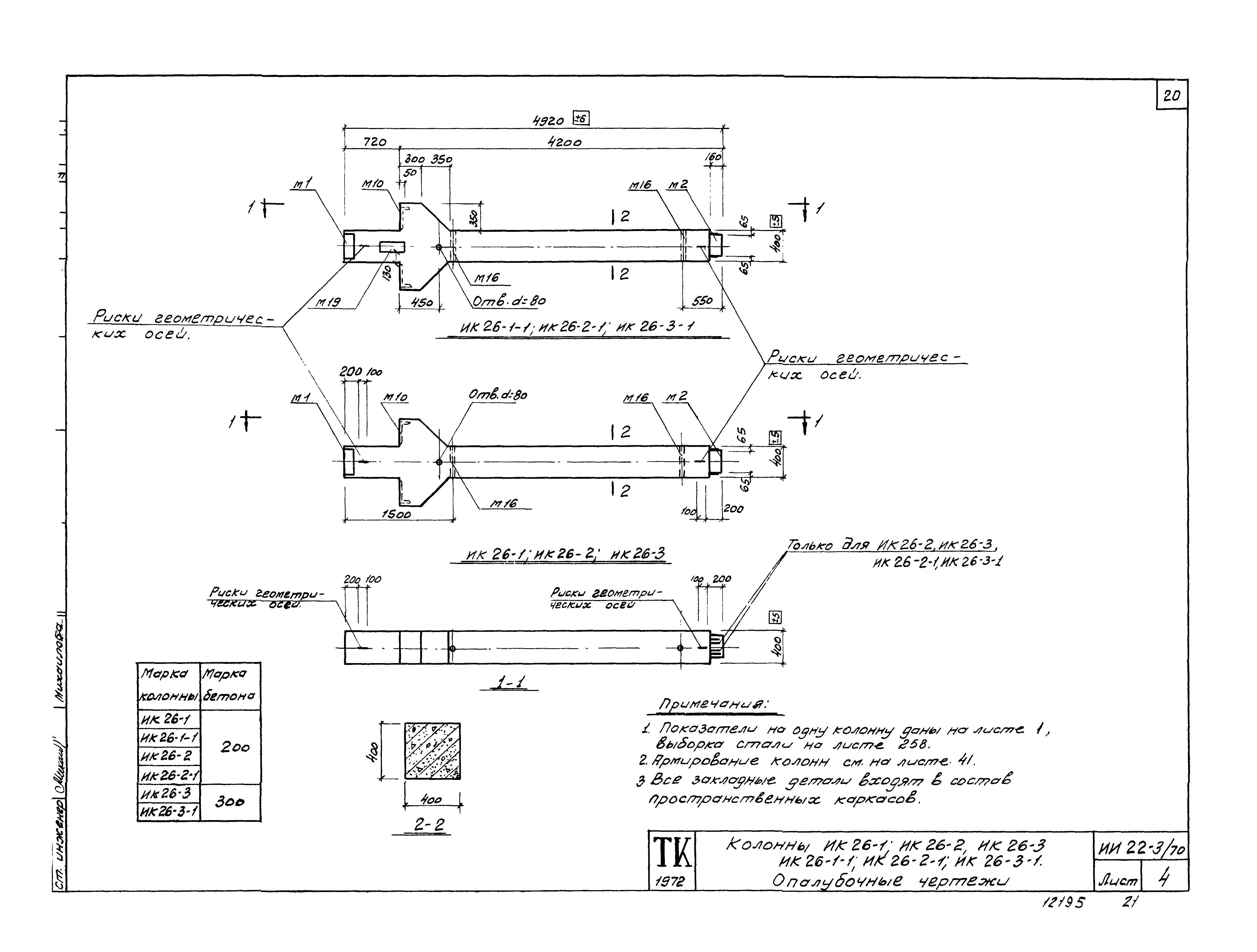 Серия ИИ22-3/70