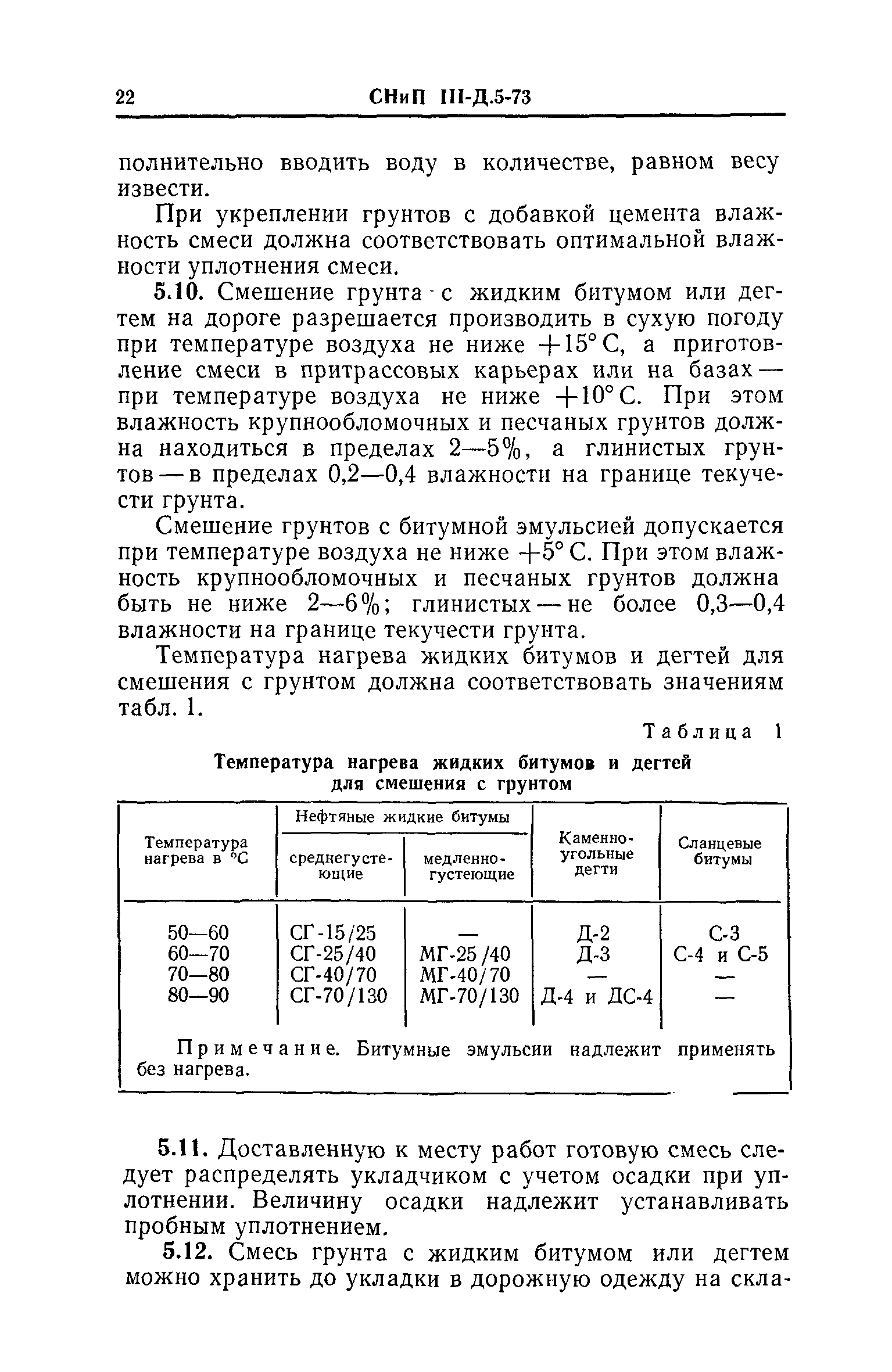 СНиП III-Д.5-73