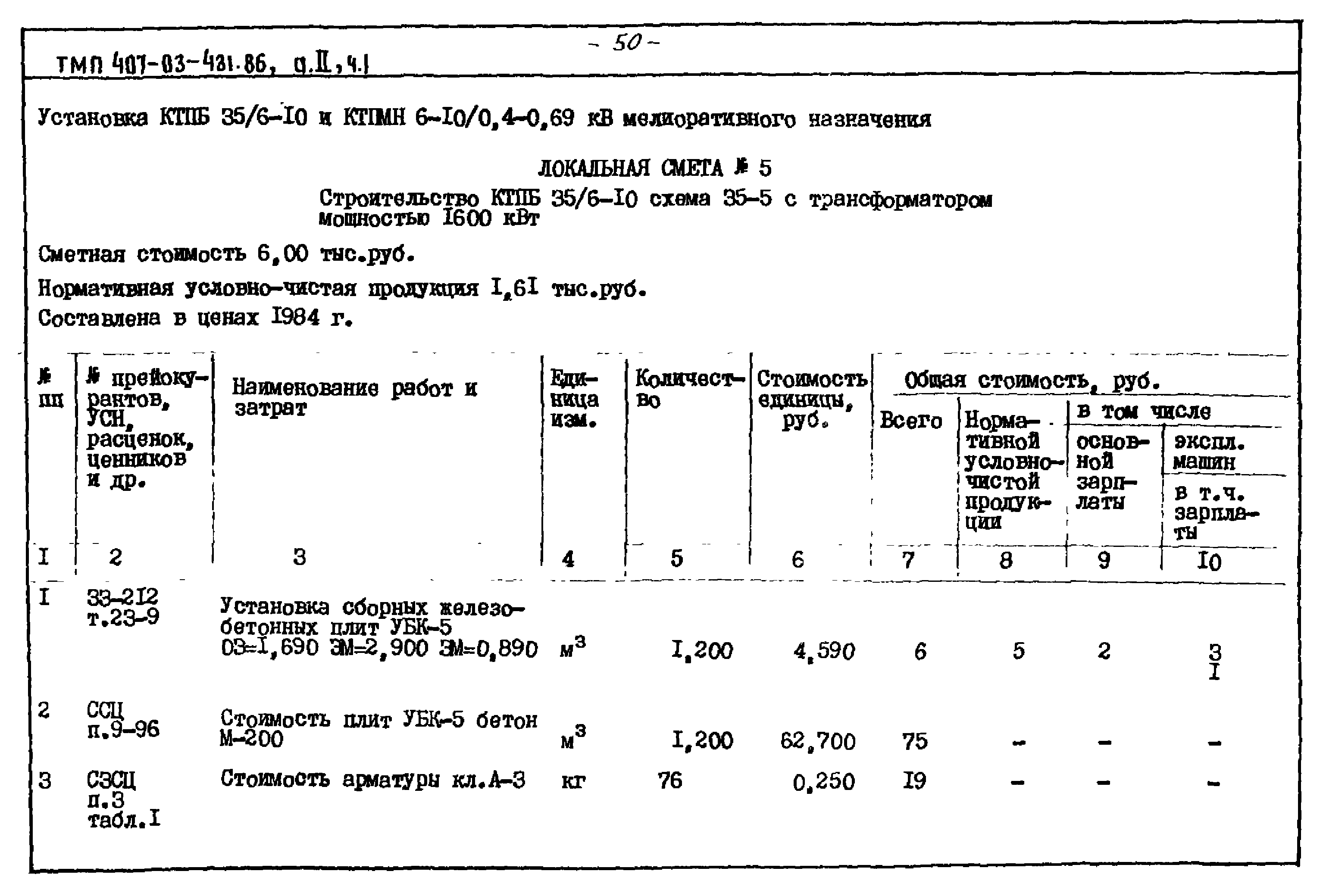 Типовые материалы для проектирования 407-03-431.86