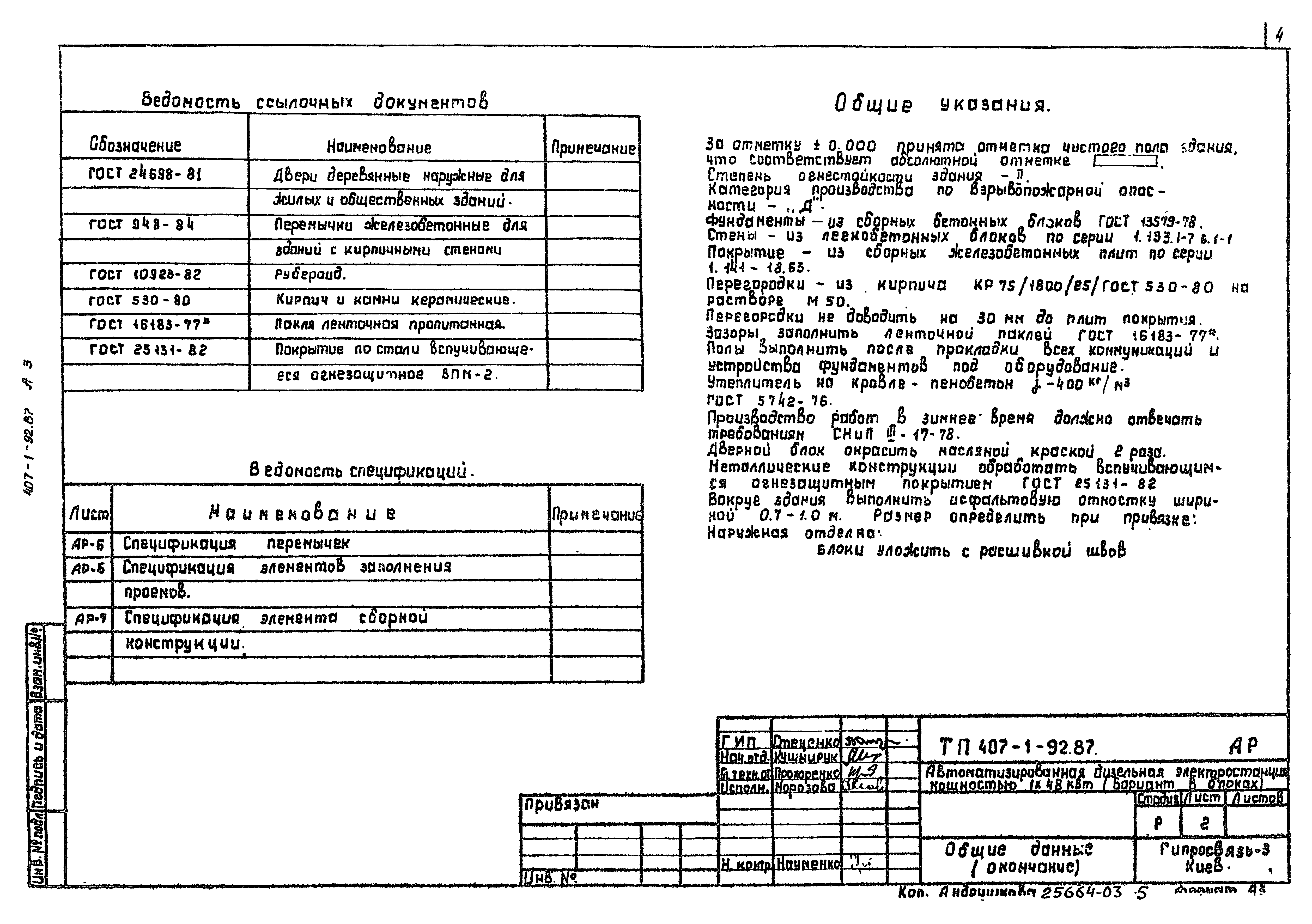 Типовой проект 407-1-93.87