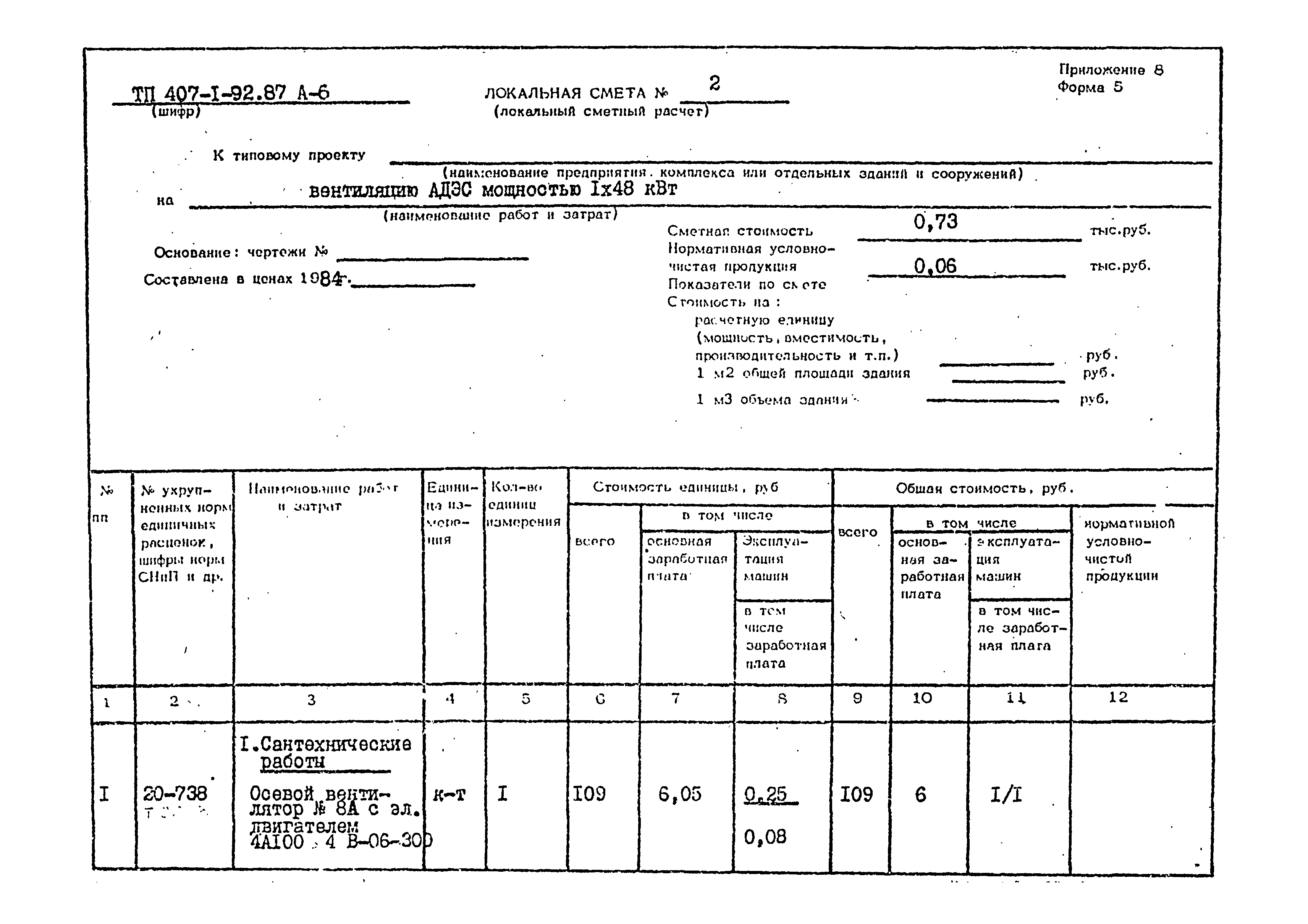 Типовой проект 407-1-92.87