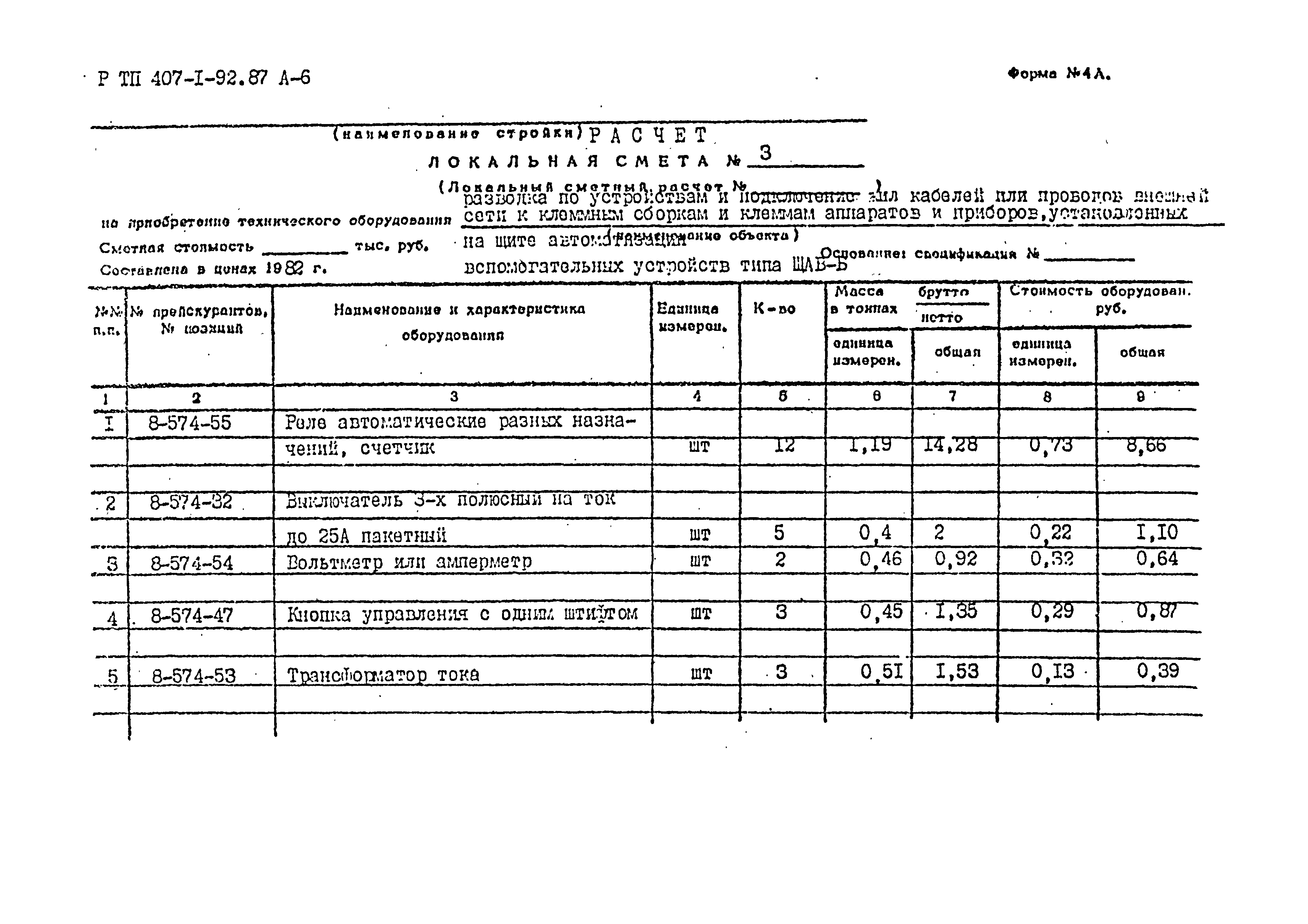 Типовой проект 407-1-92.87