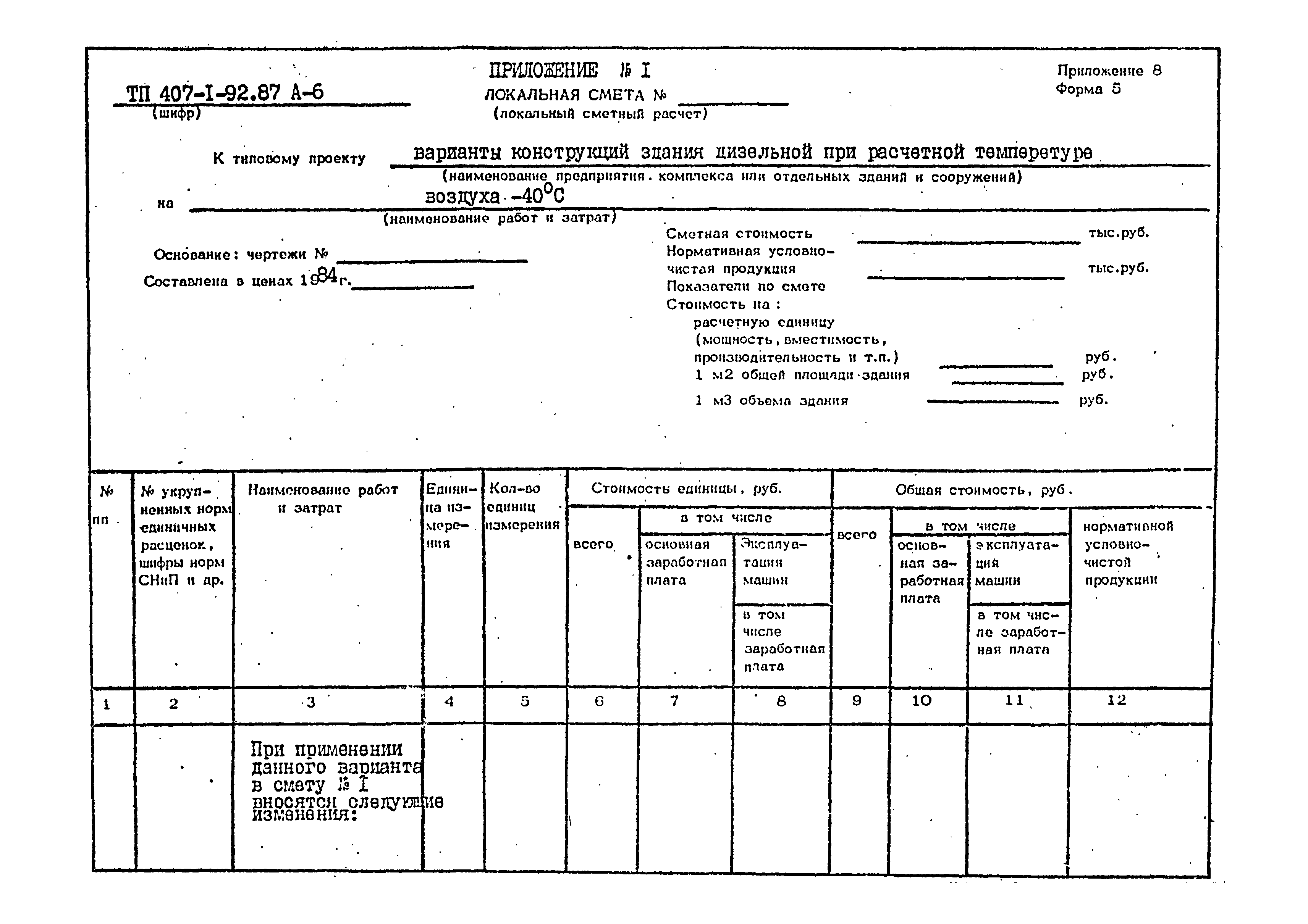 Типовой проект 407-1-92.87