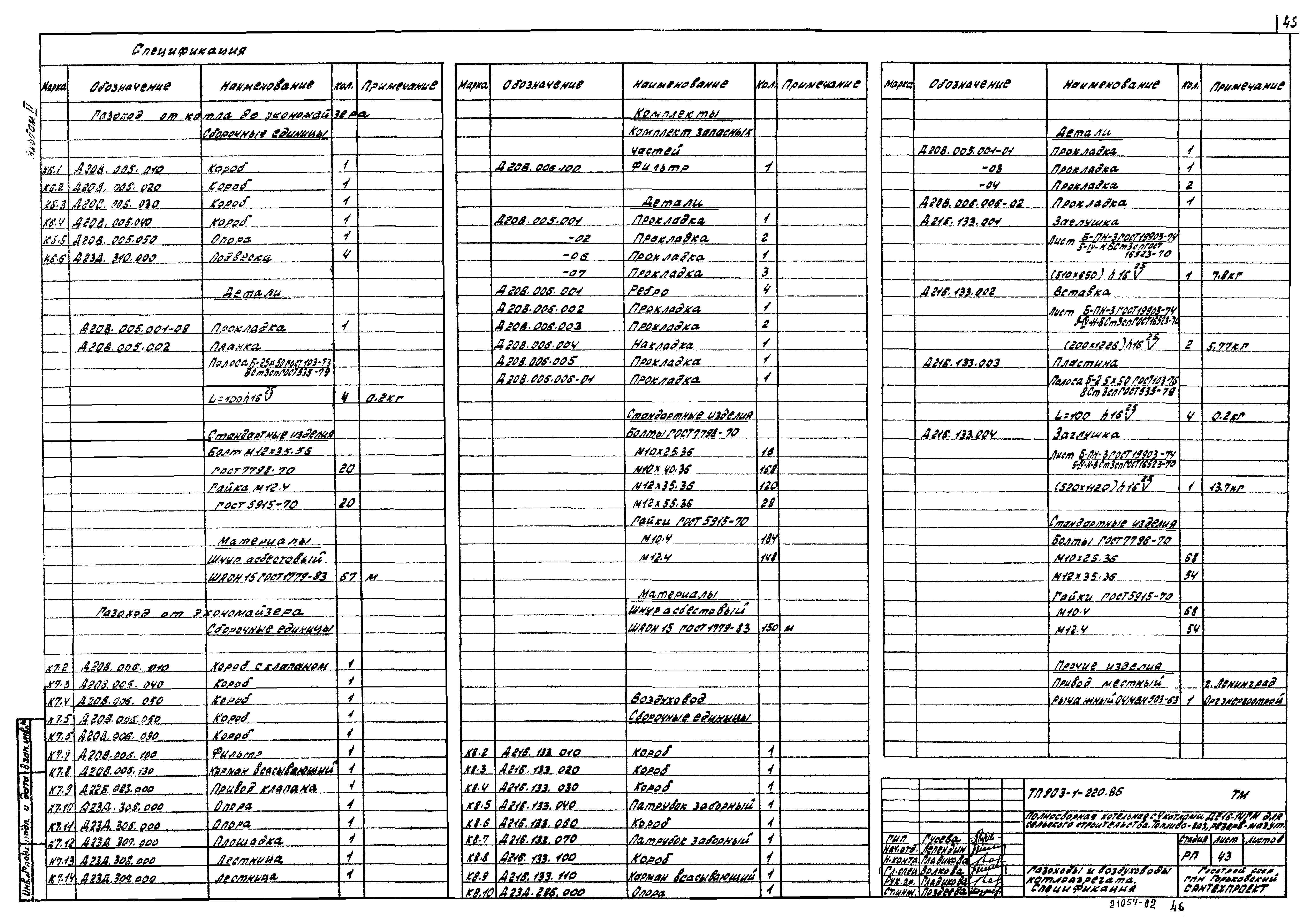 Типовой проект 903-1-220.86