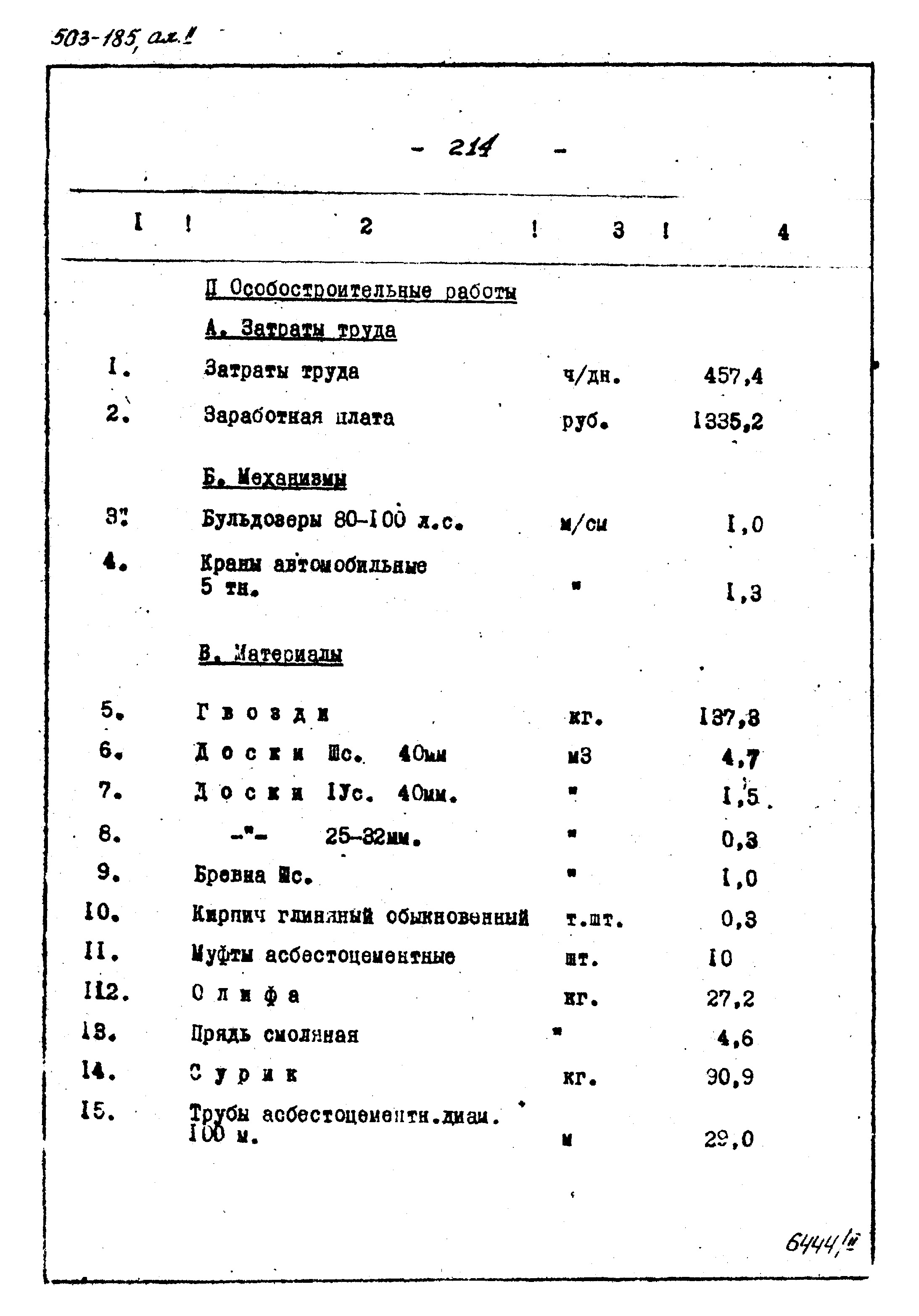 Типовой проект 503-185