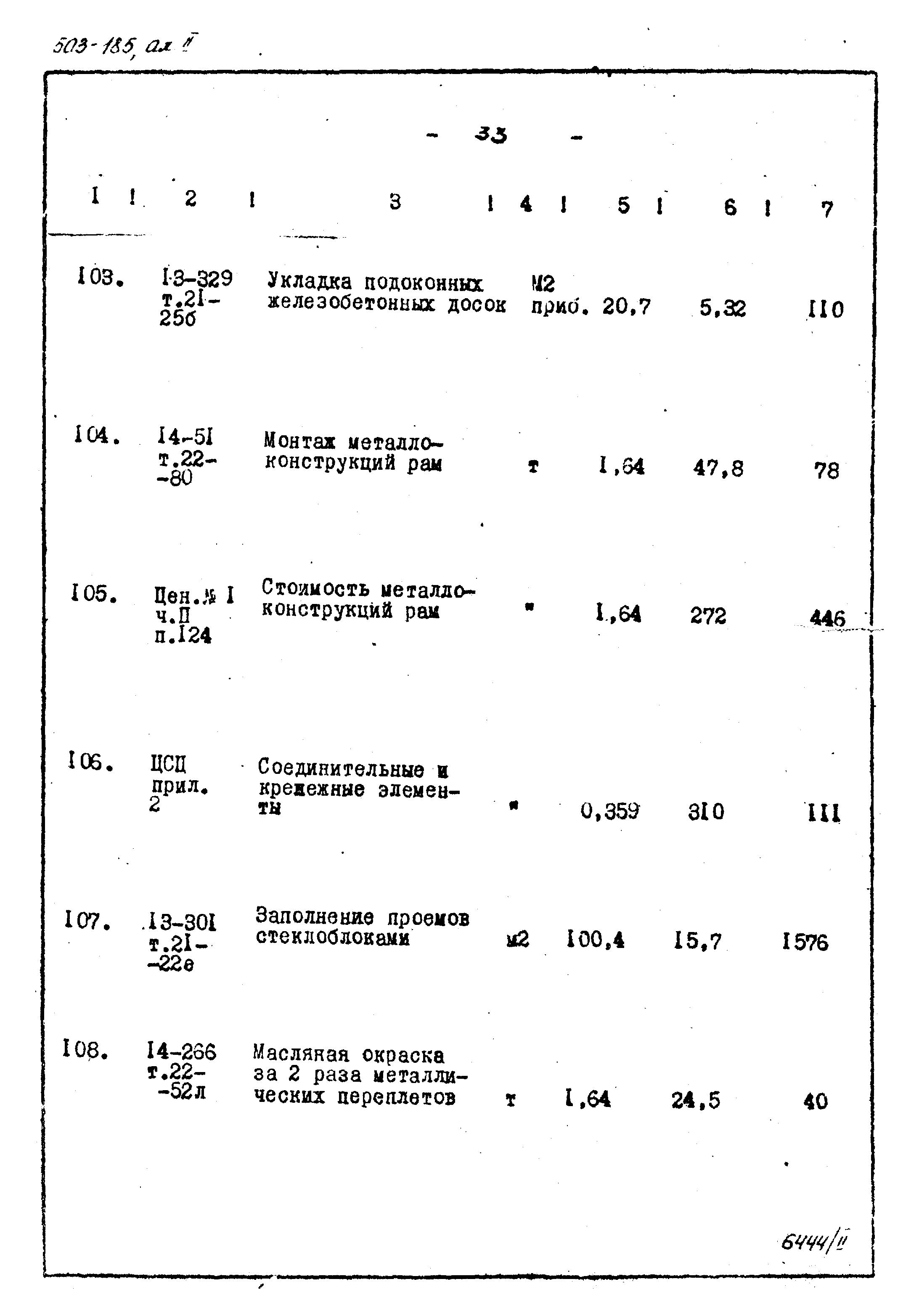 Типовой проект 503-185