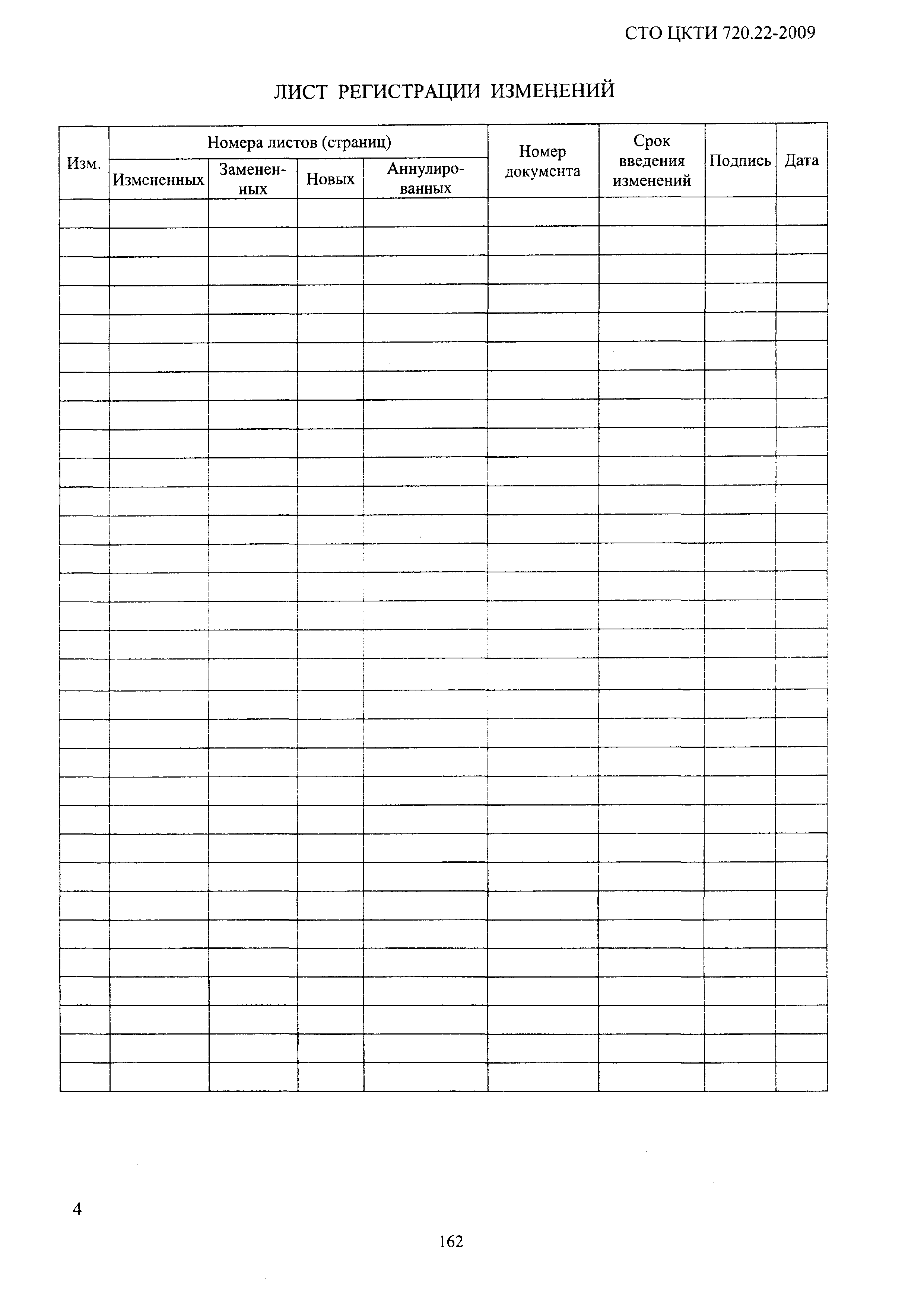 СТО ЦКТИ 720.22-2009