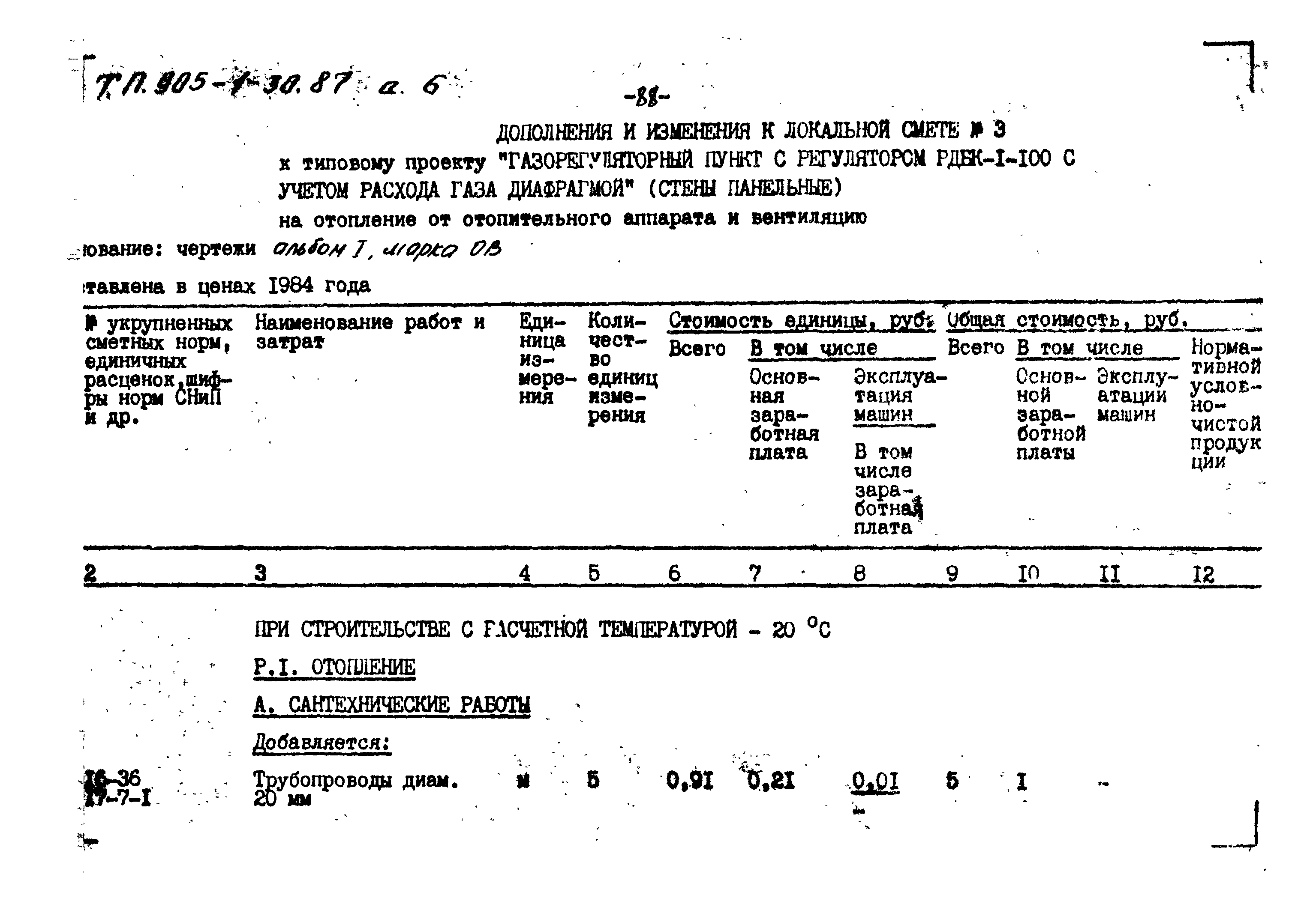 Типовой проект 905-1-30.87