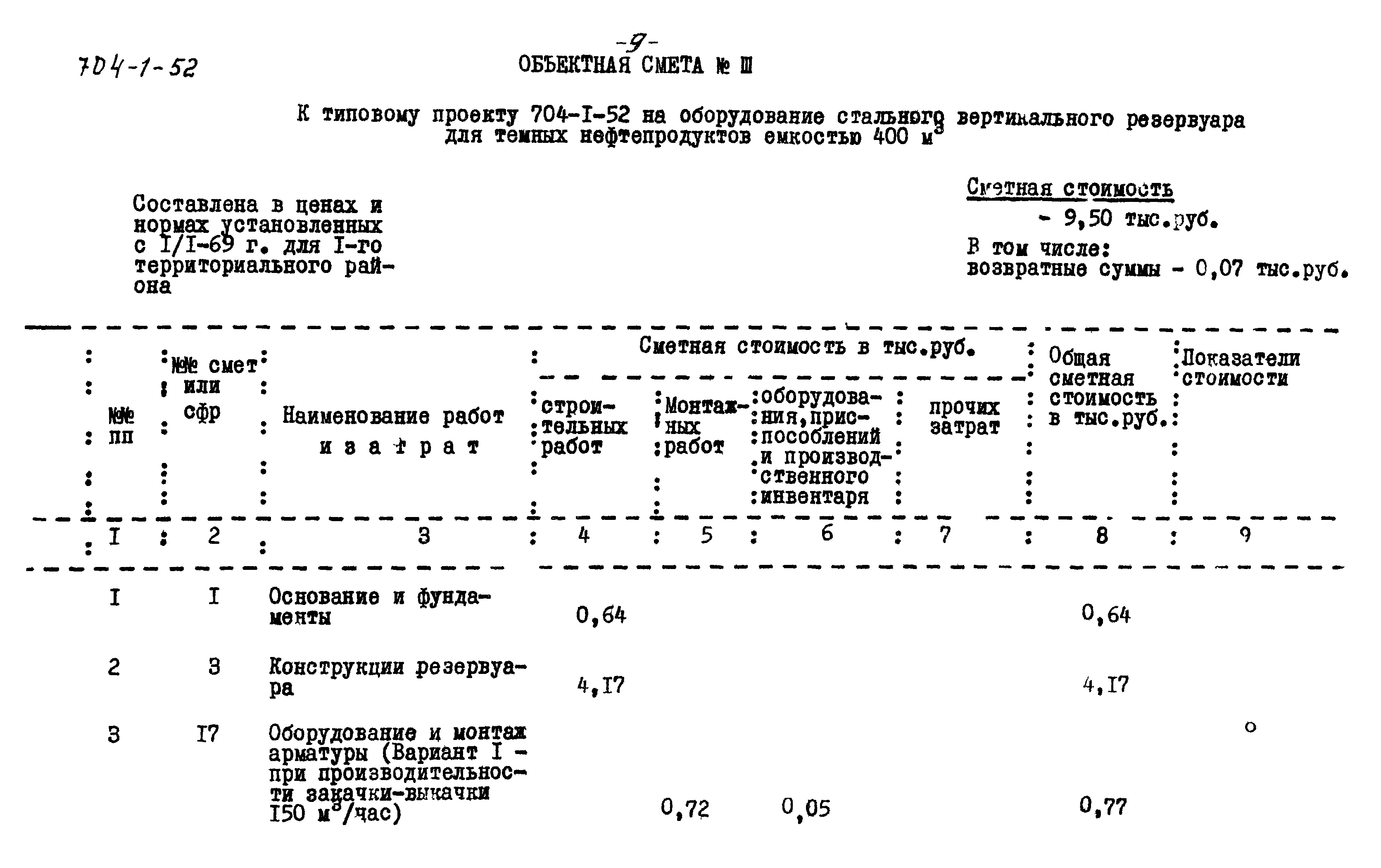 Типовой проект 704-1-52