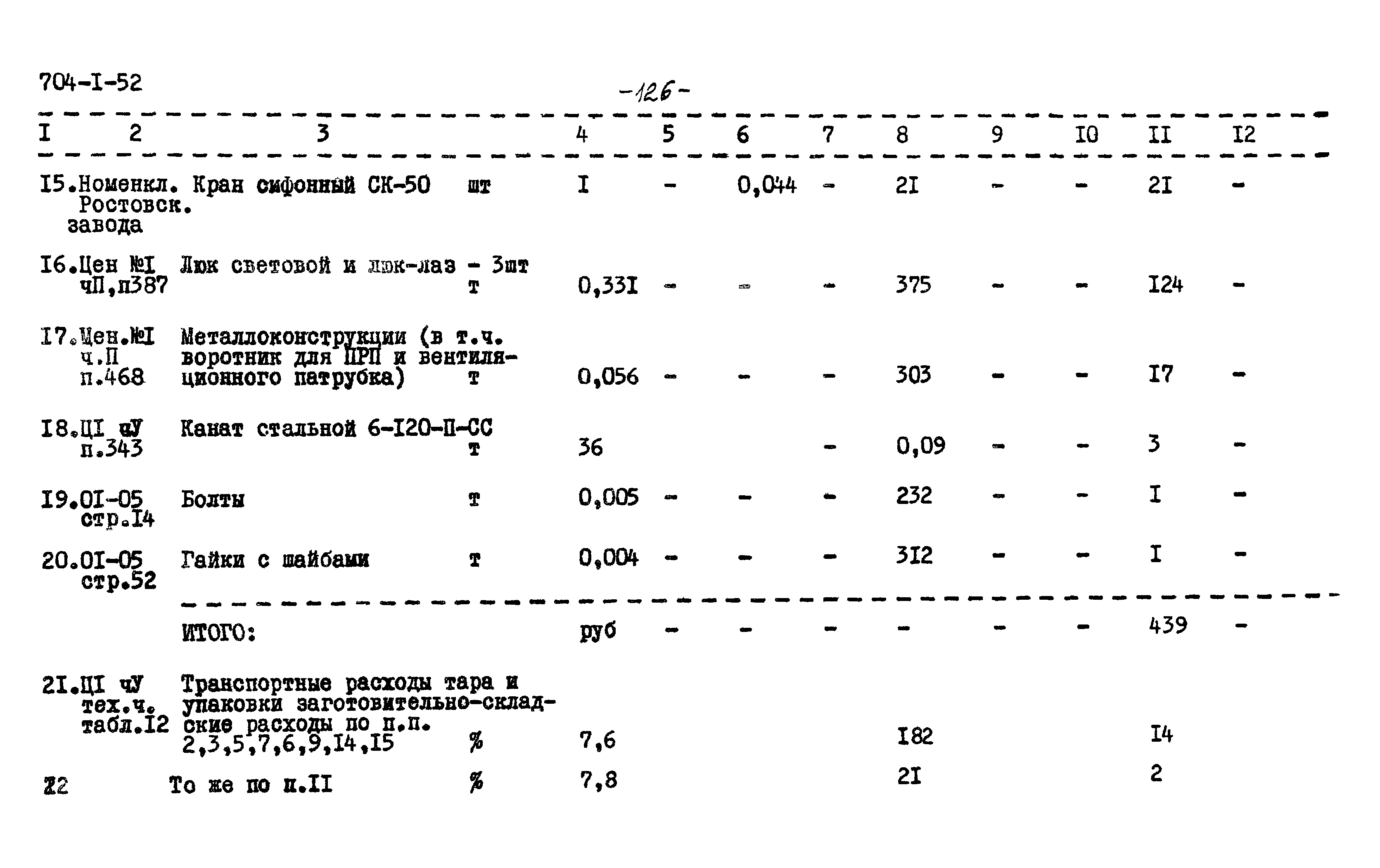 Типовой проект 704-1-52