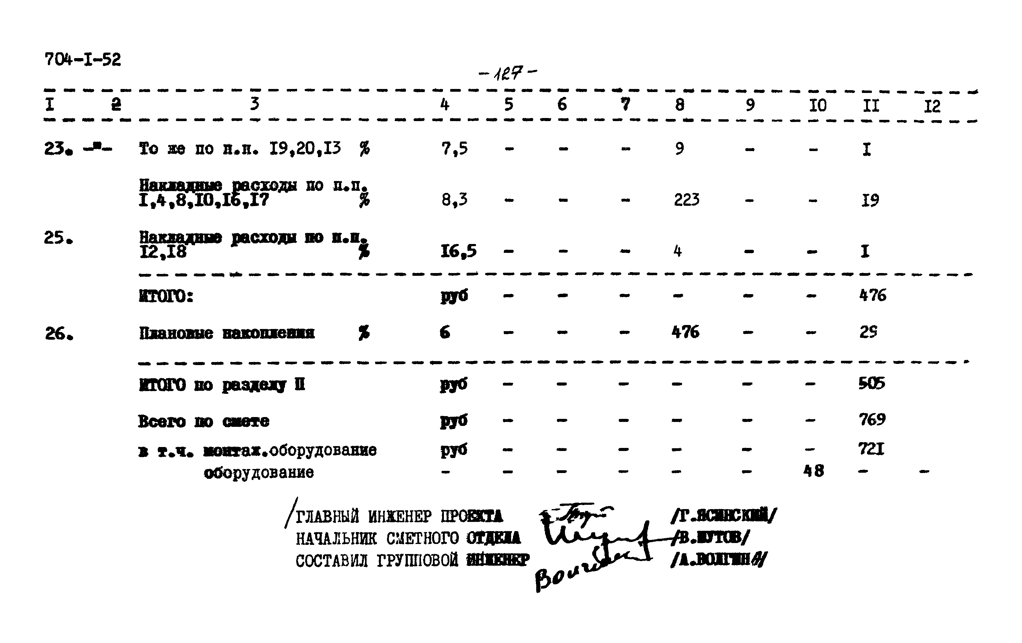 Типовой проект 704-1-52