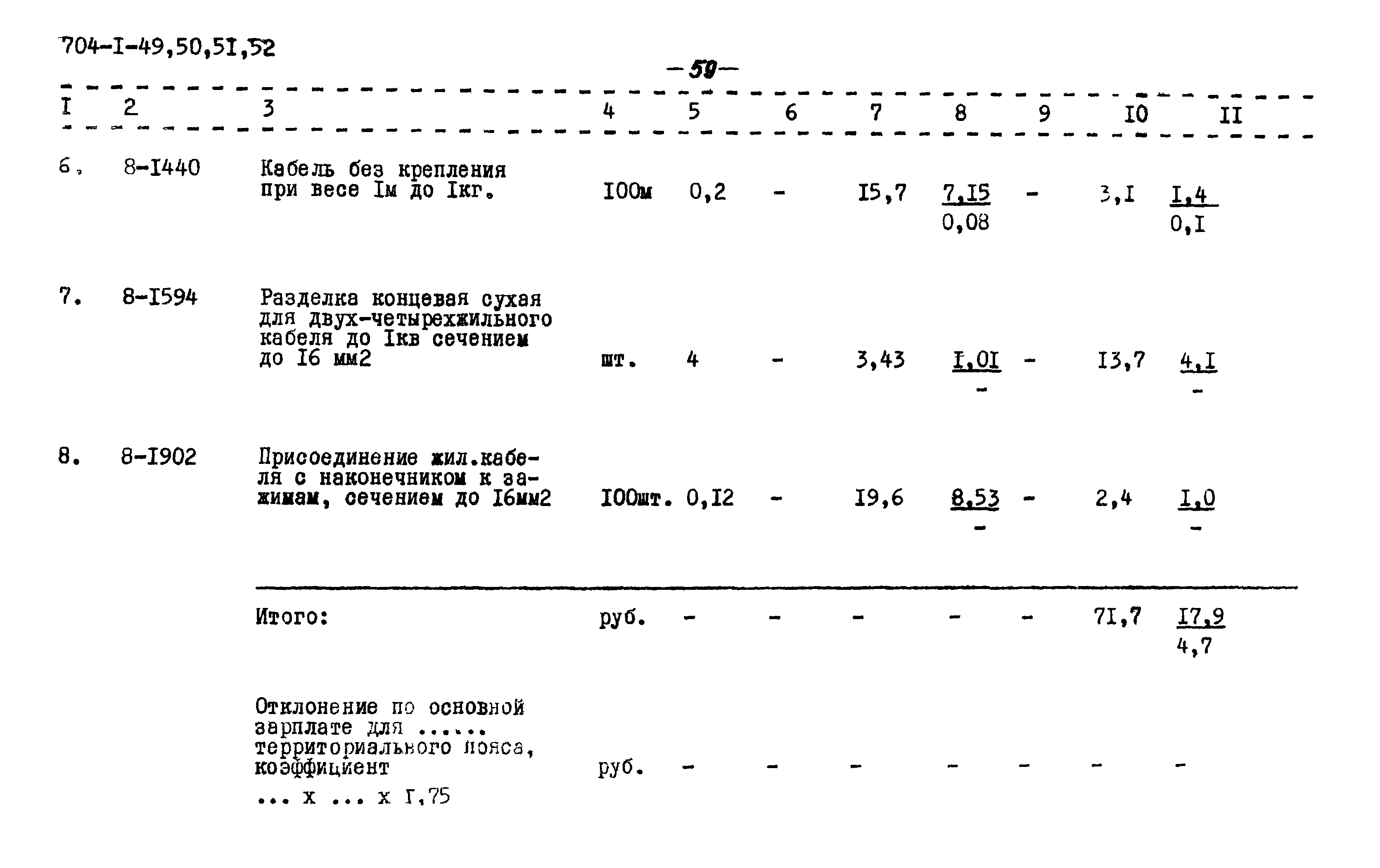 Типовой проект 704-1-52