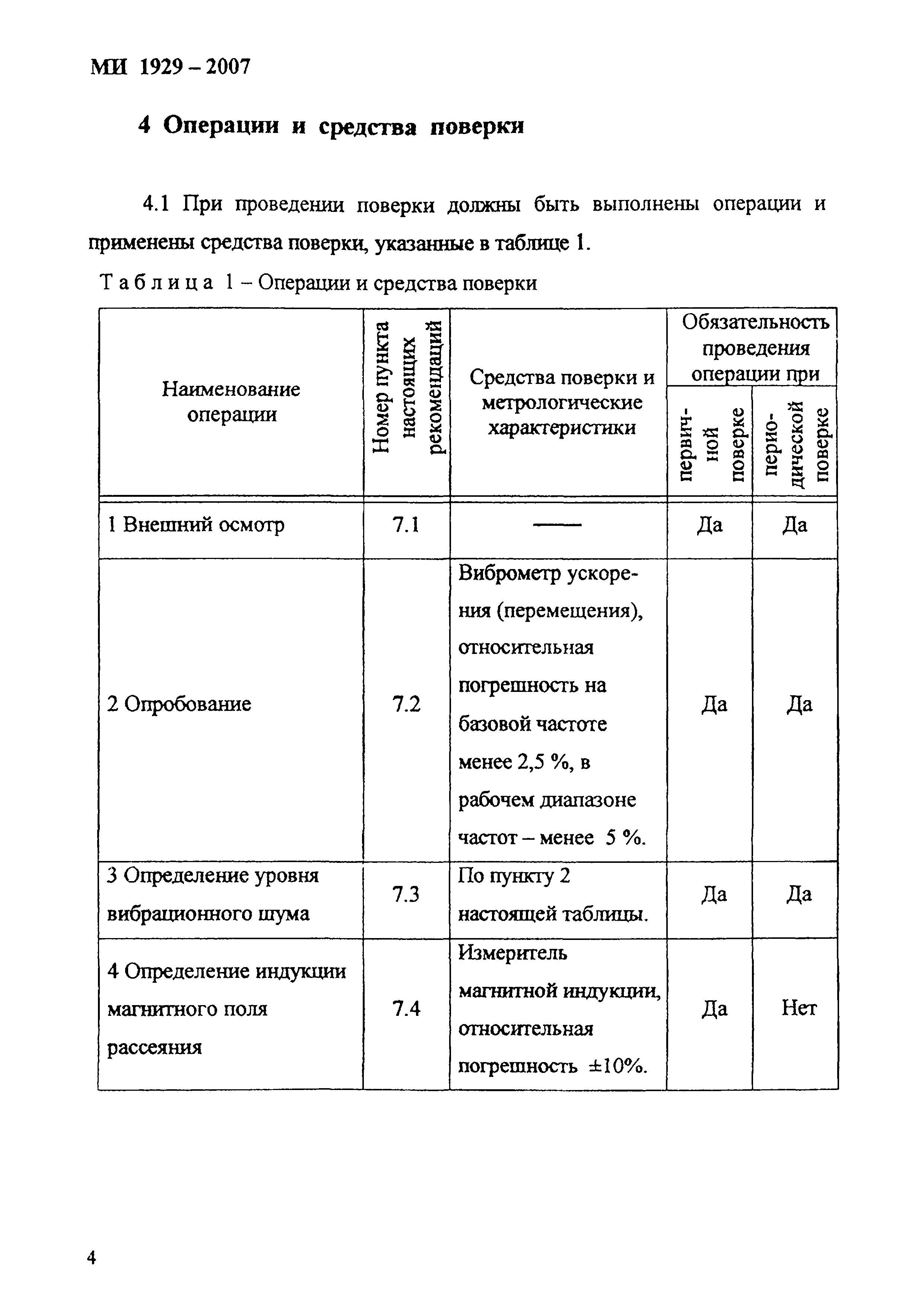 МИ 1929-2007