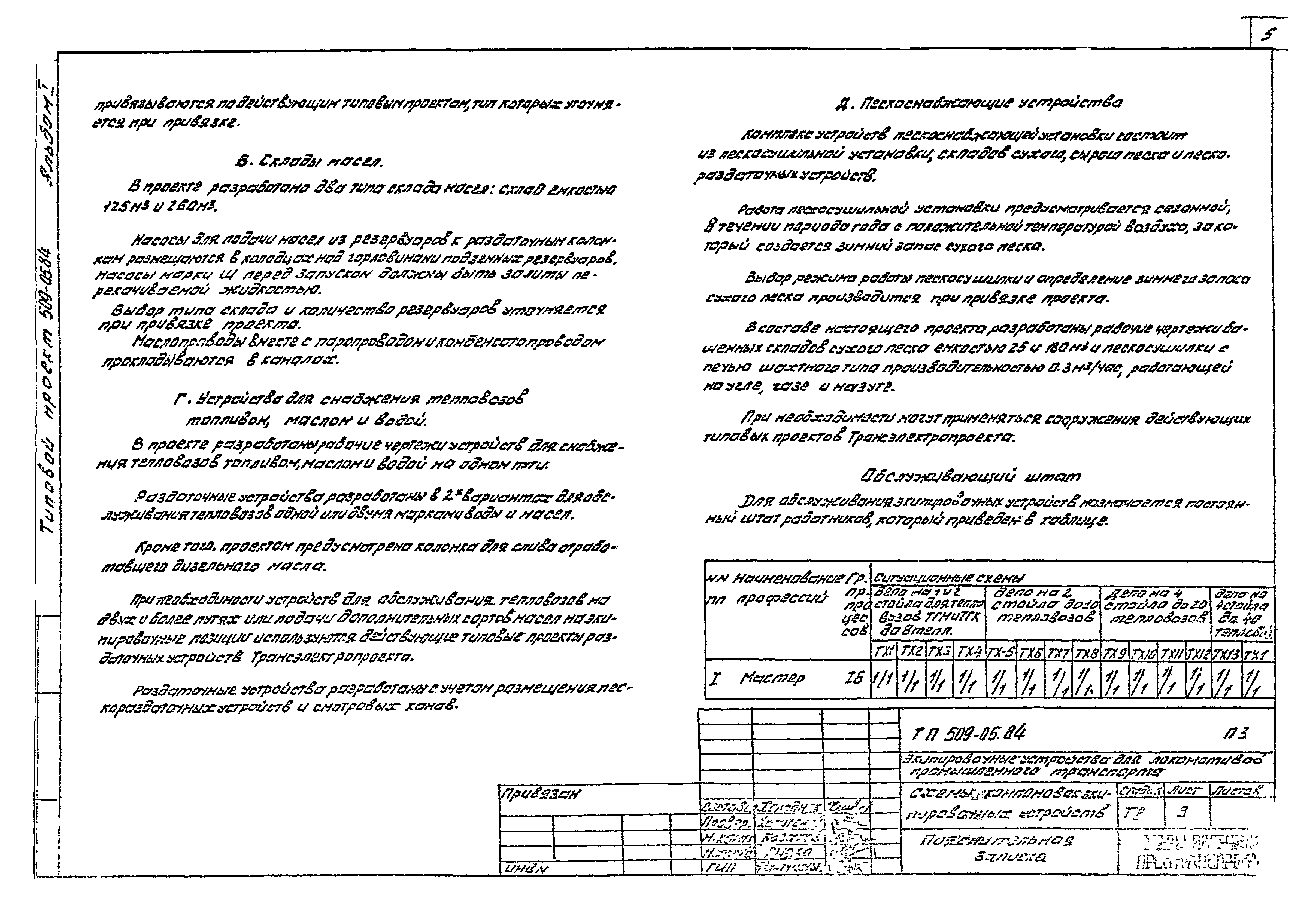 Типовые проектные решения 509-05.84