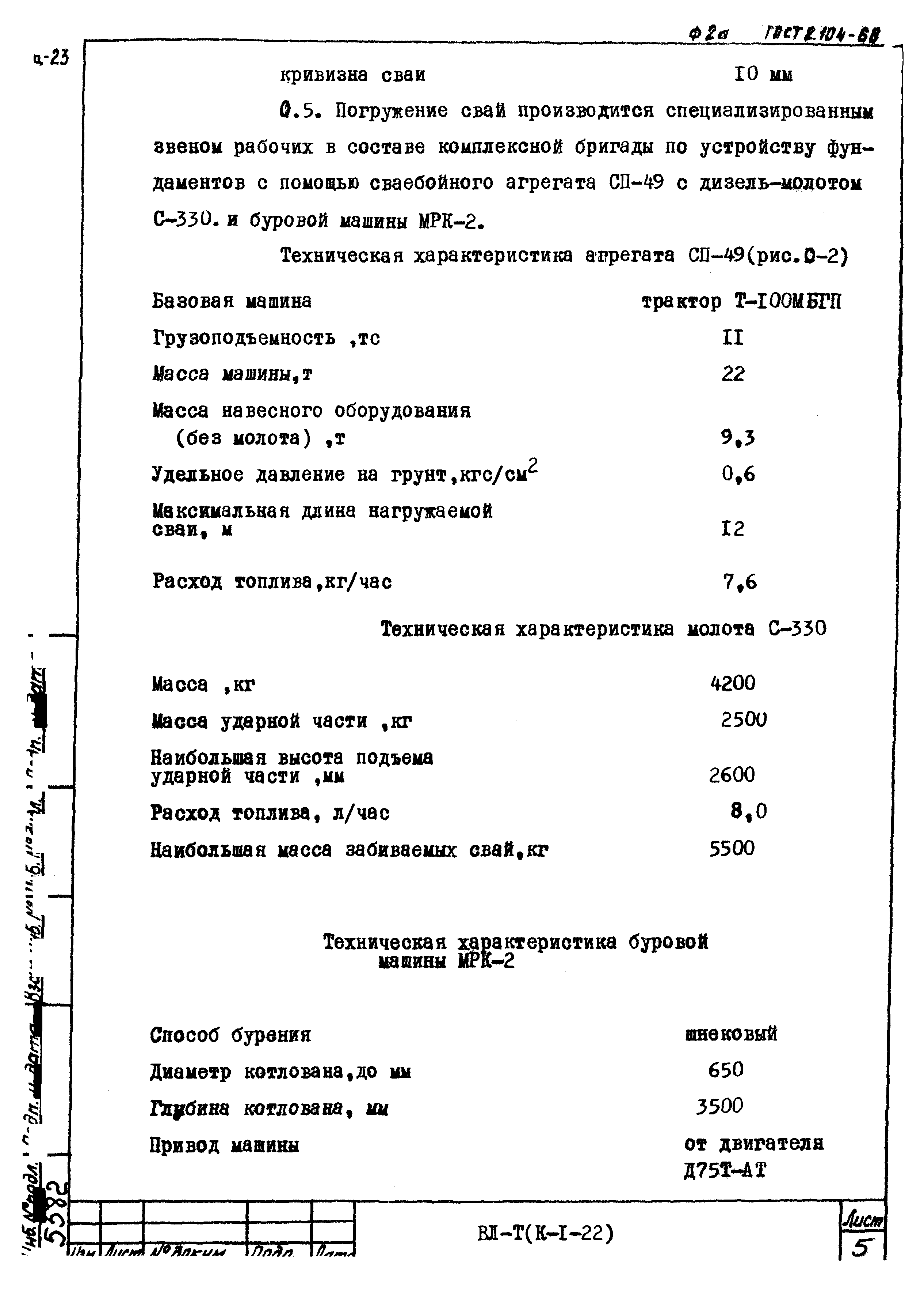 Технологическая карта К-1-22-4