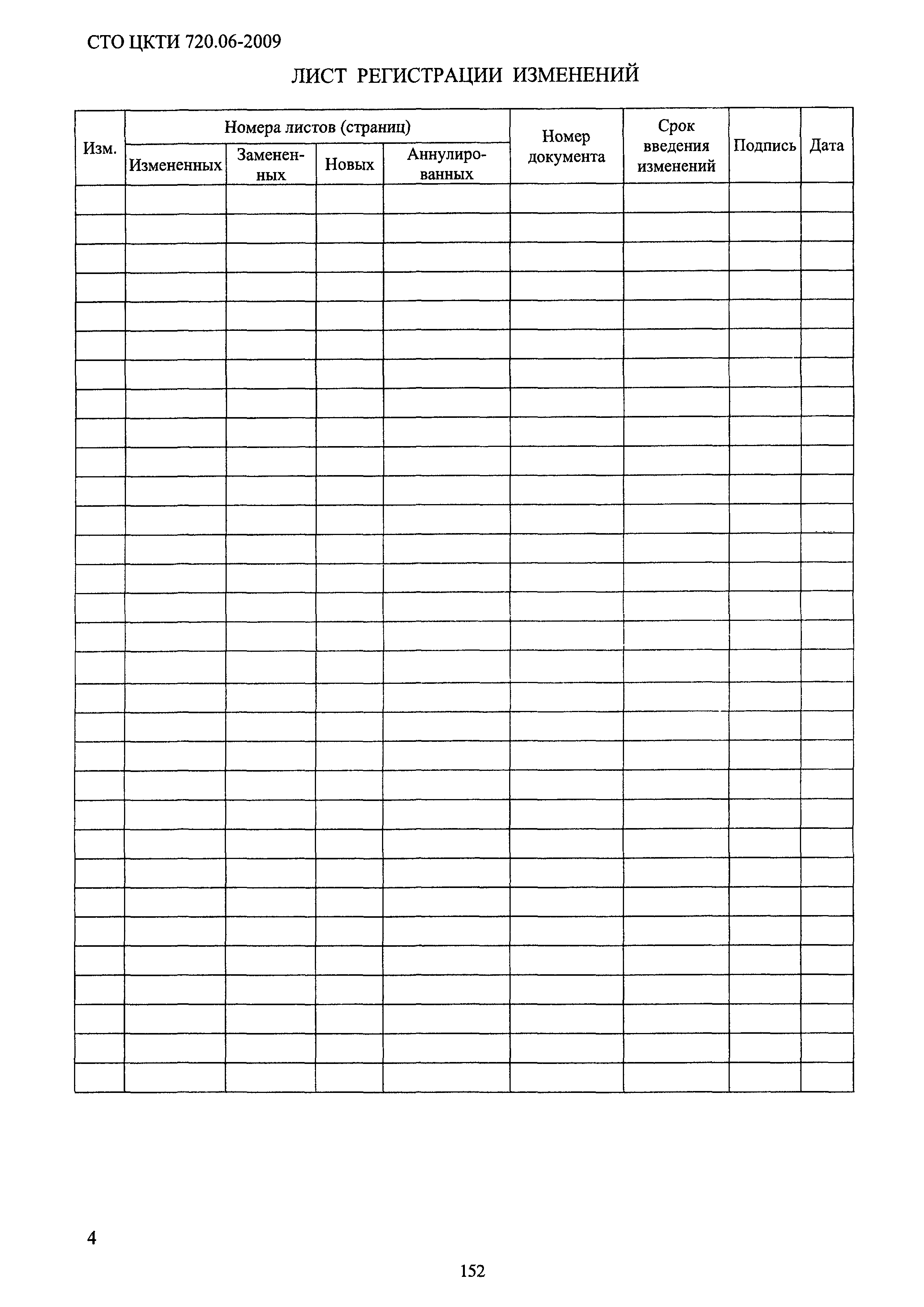 СТО ЦКТИ 720.06-2009