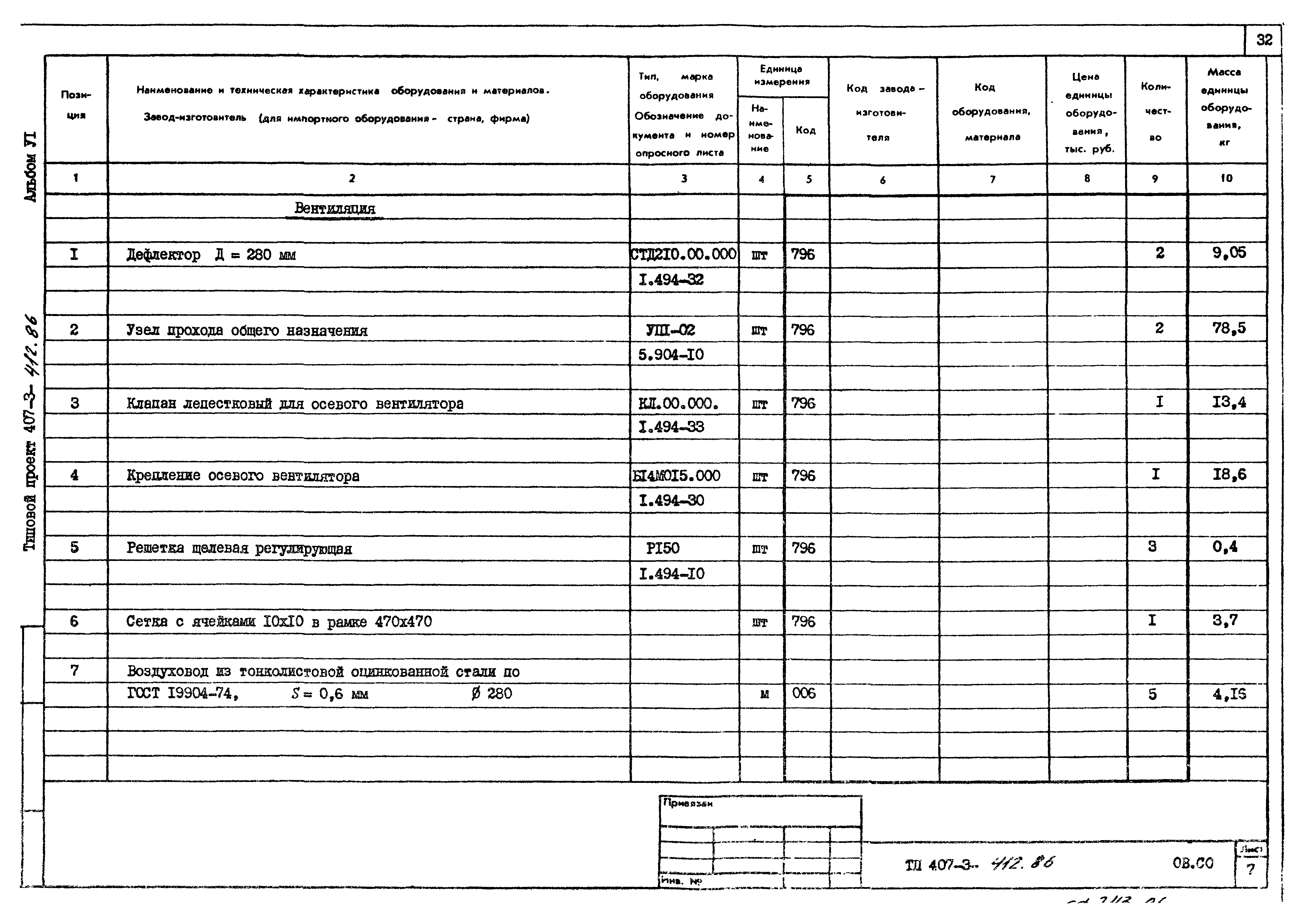 Типовой проект 407-3-412.86