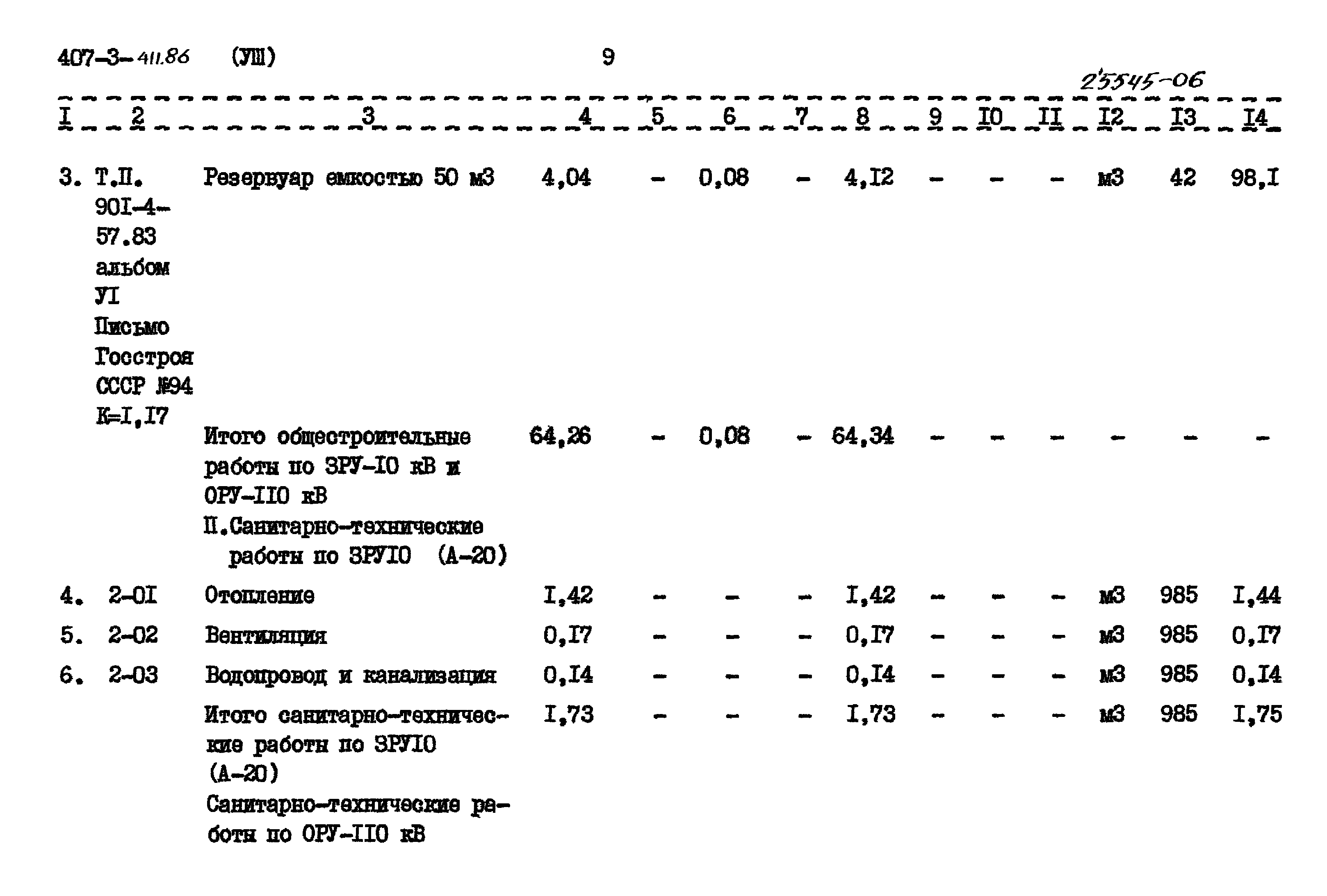 Типовой проект 407-3-411.86