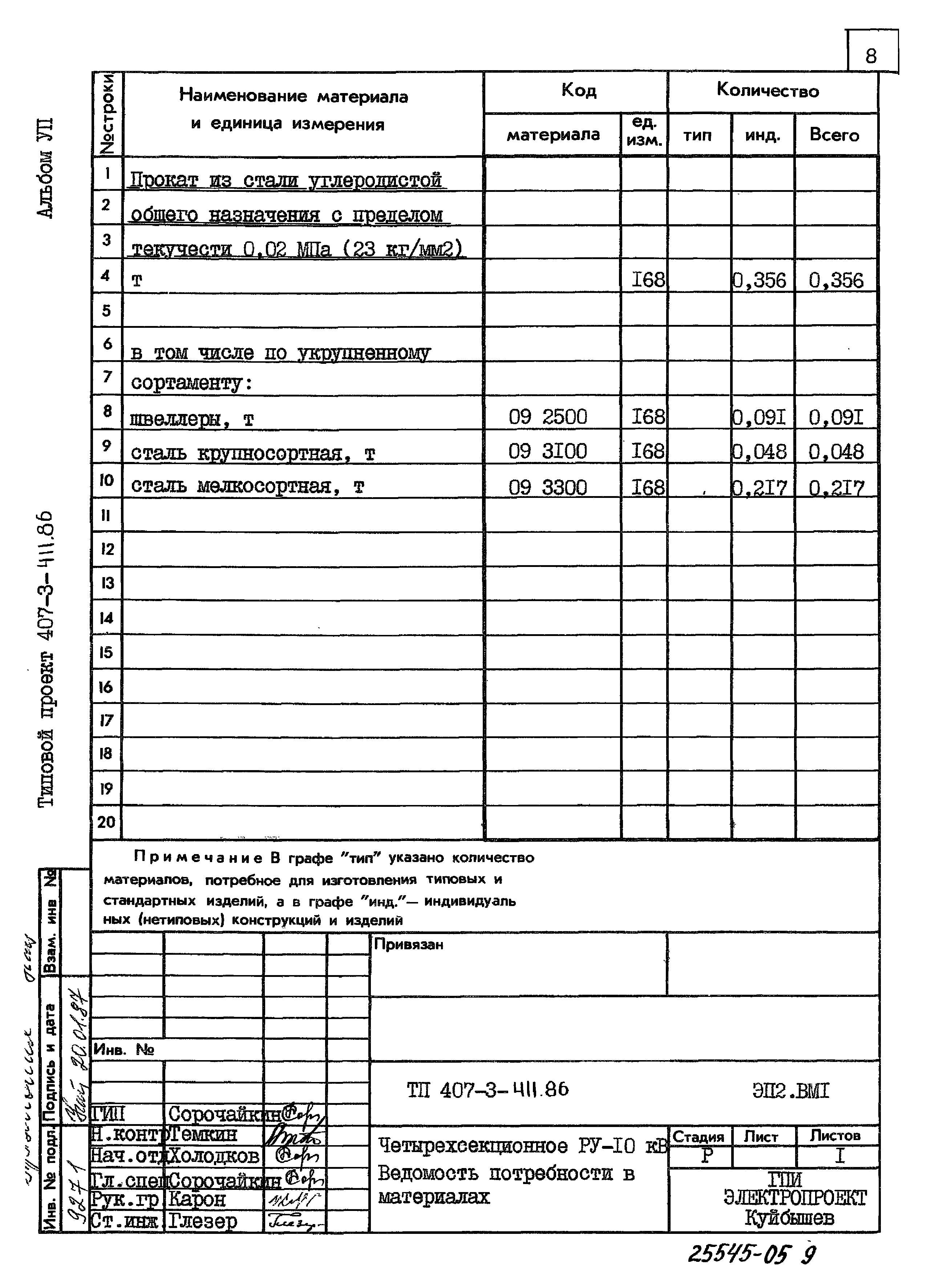 Типовой проект 407-3-411.86