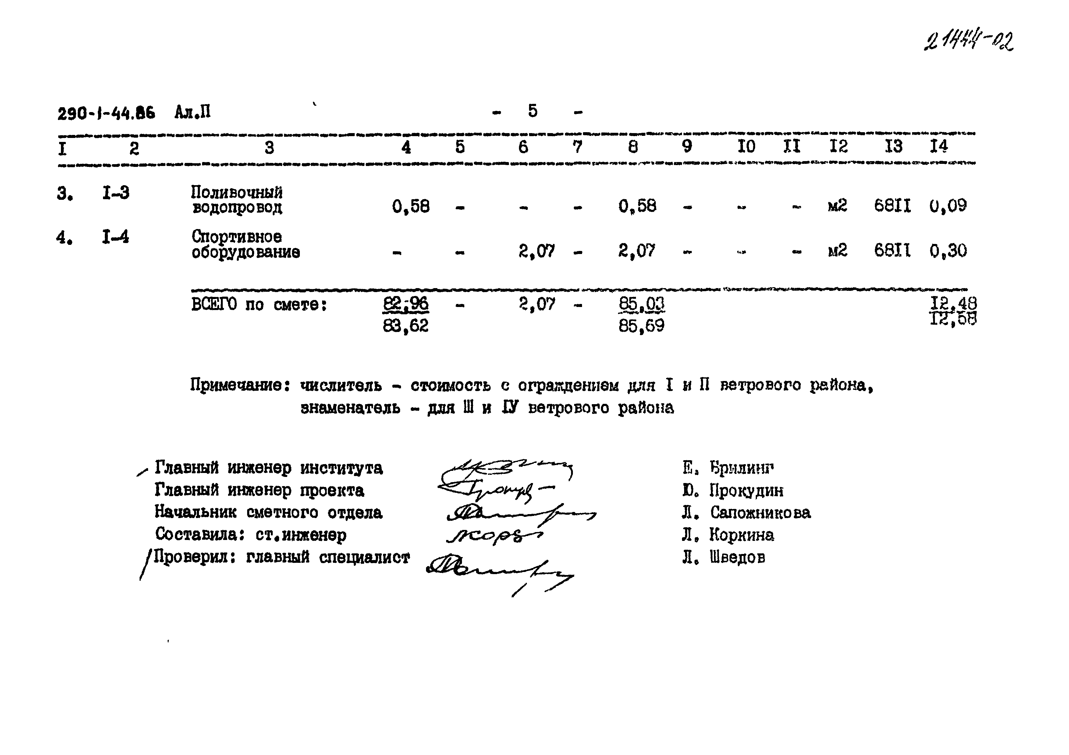 Типовой проект 290-1-44.86