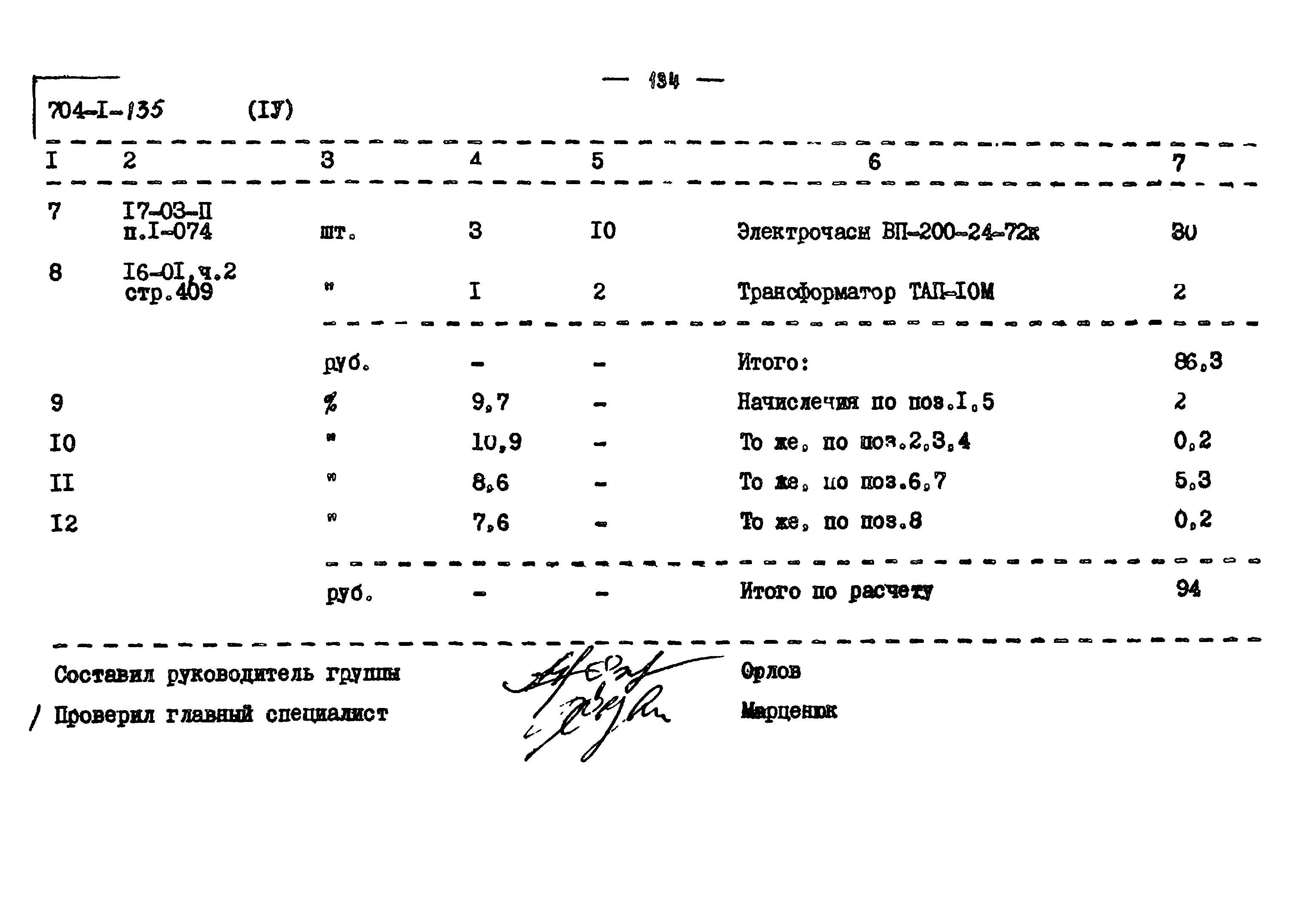 Типовой проект 704-1-135