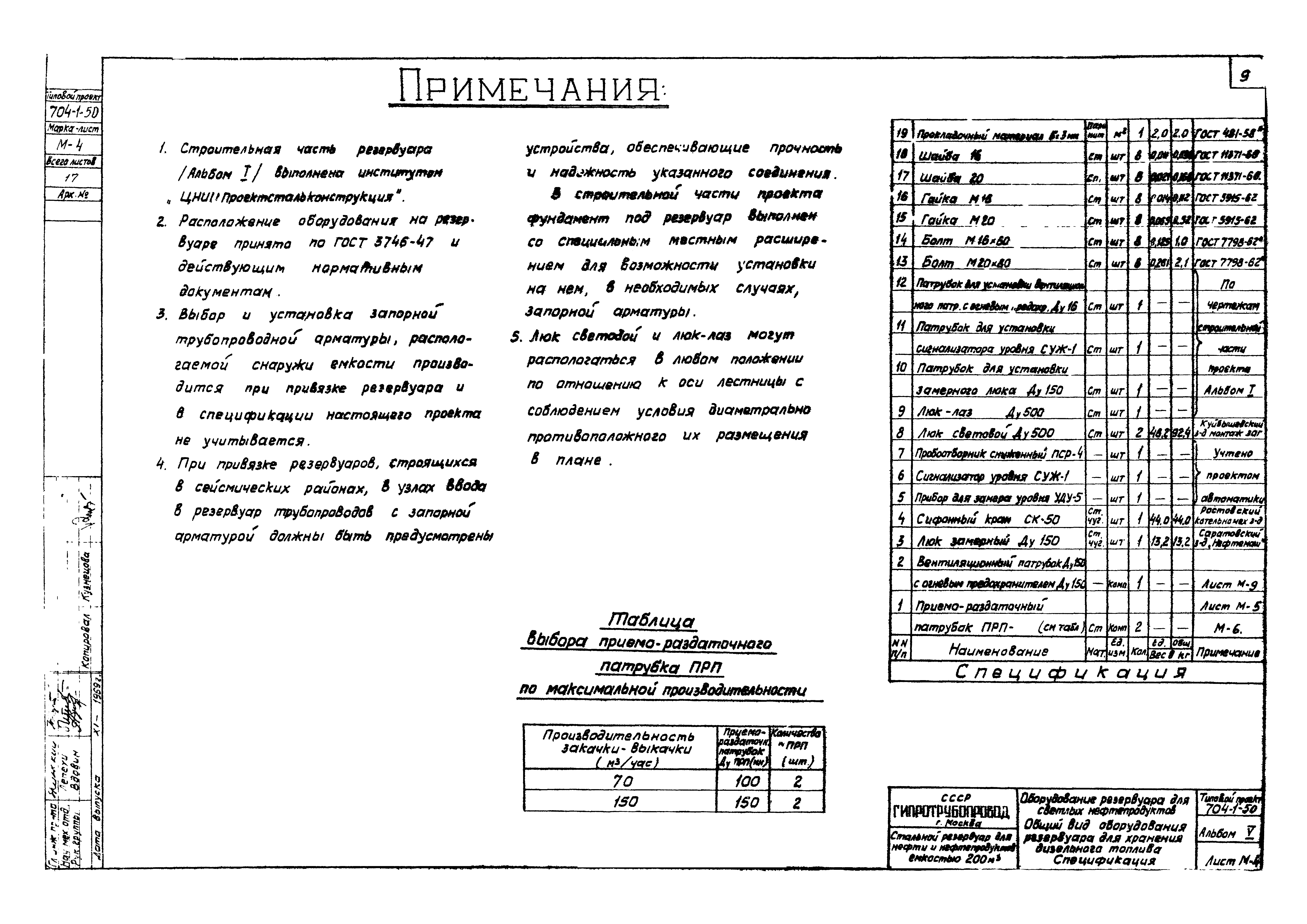 Типовой проект 704-1-50