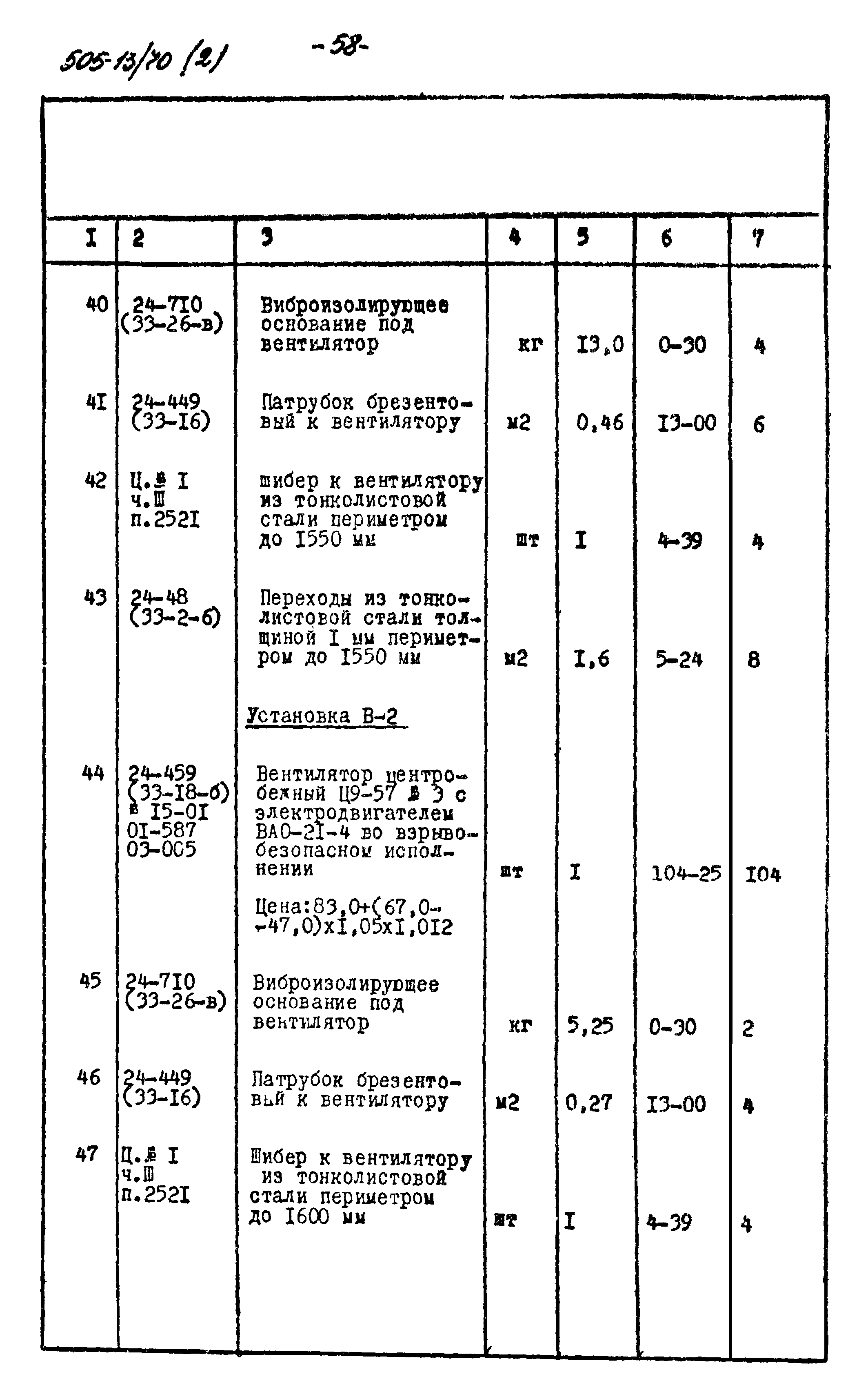 Типовой проект 505-13/70