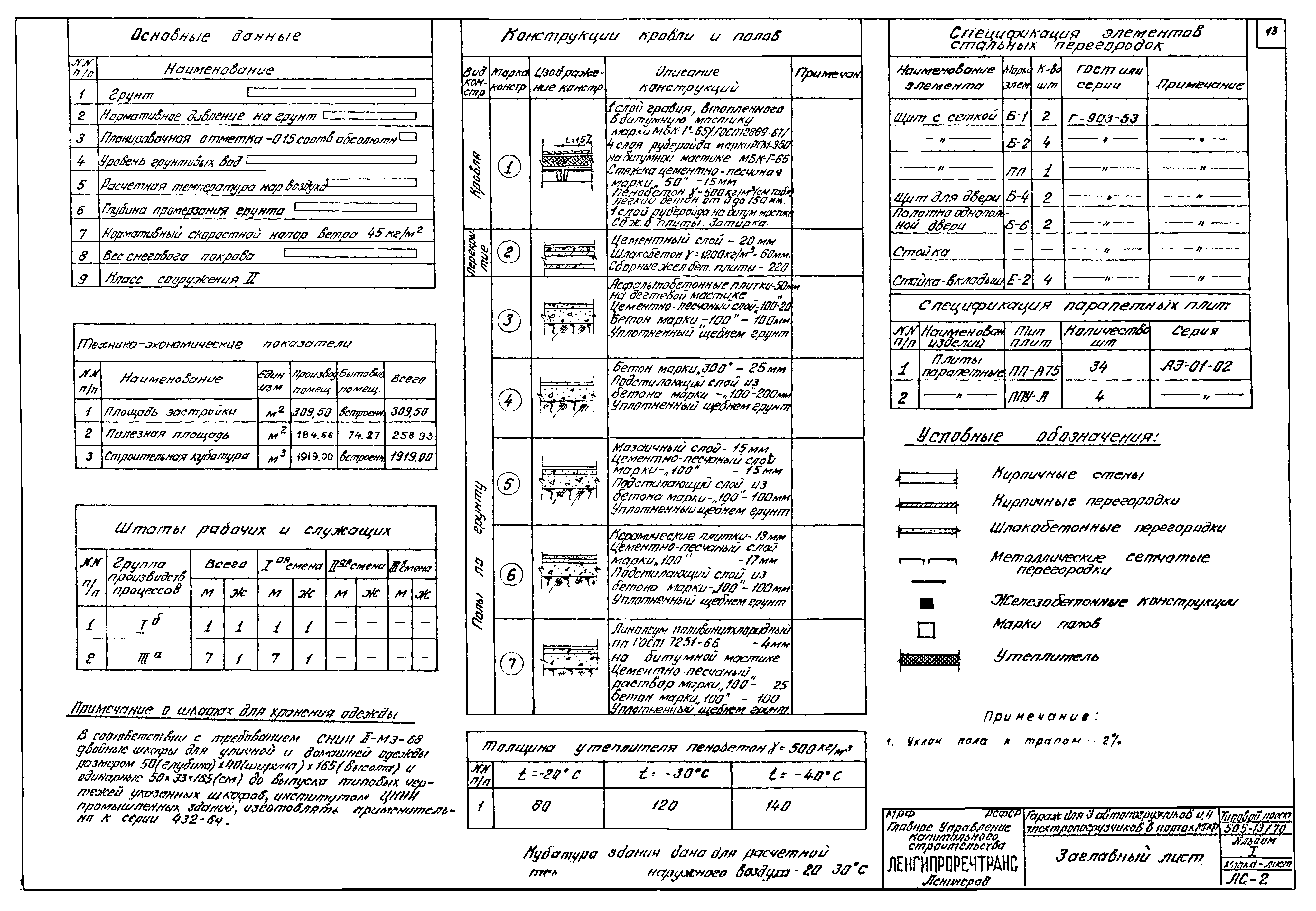 Типовой проект 505-13/70