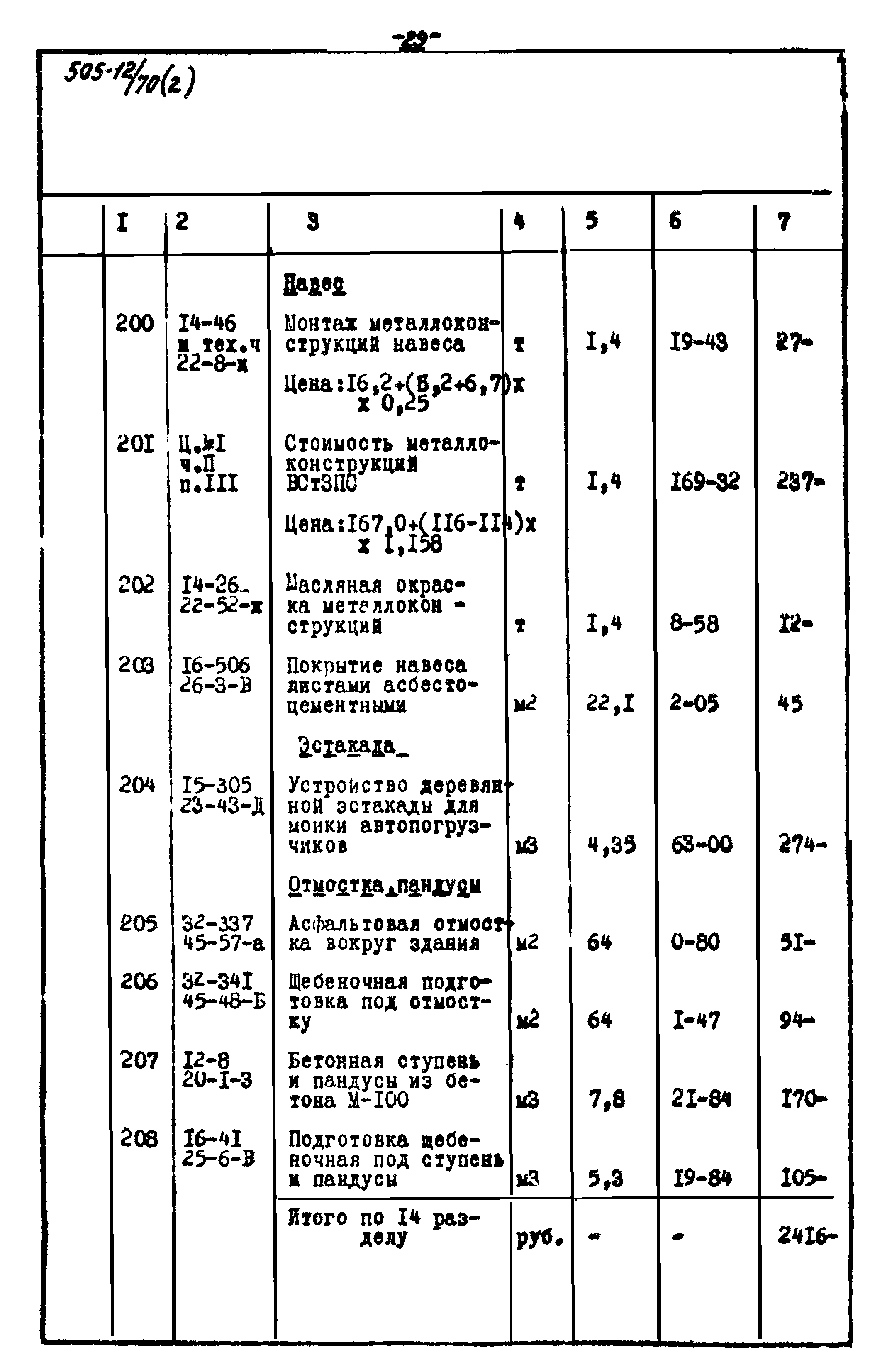 Типовой проект 505-12/70