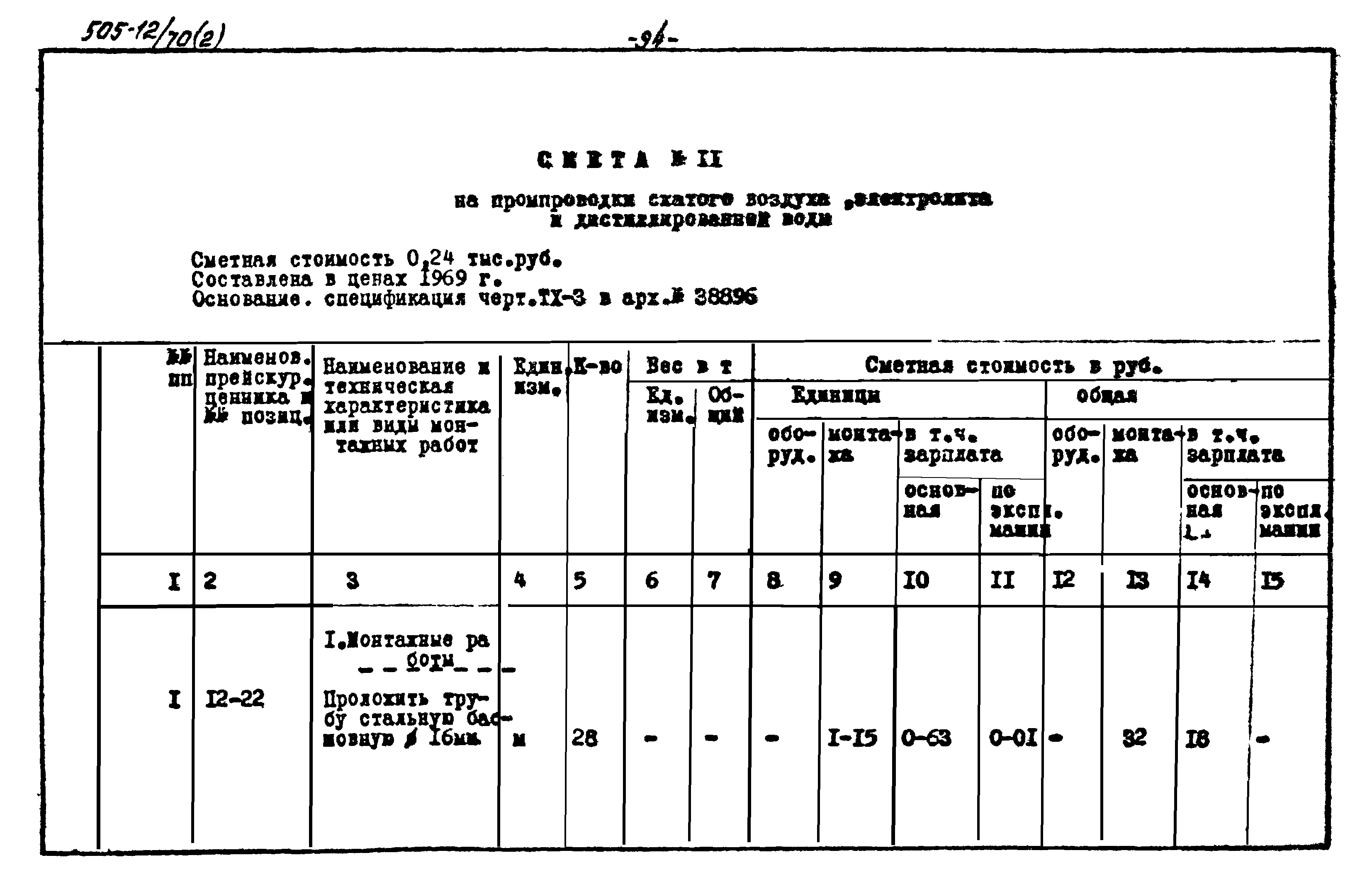 Типовой проект 505-12/70