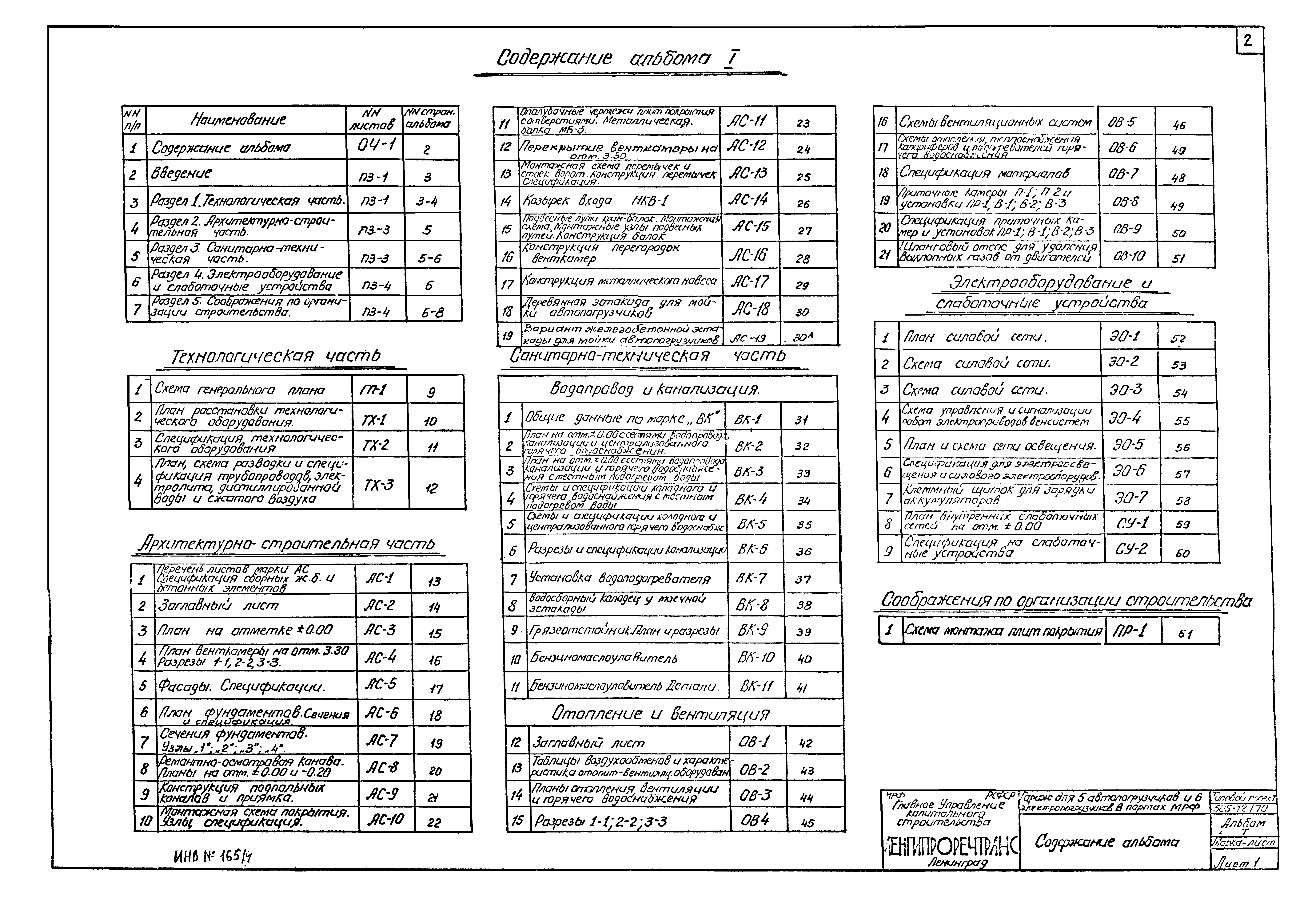 Типовой проект 505-12/70