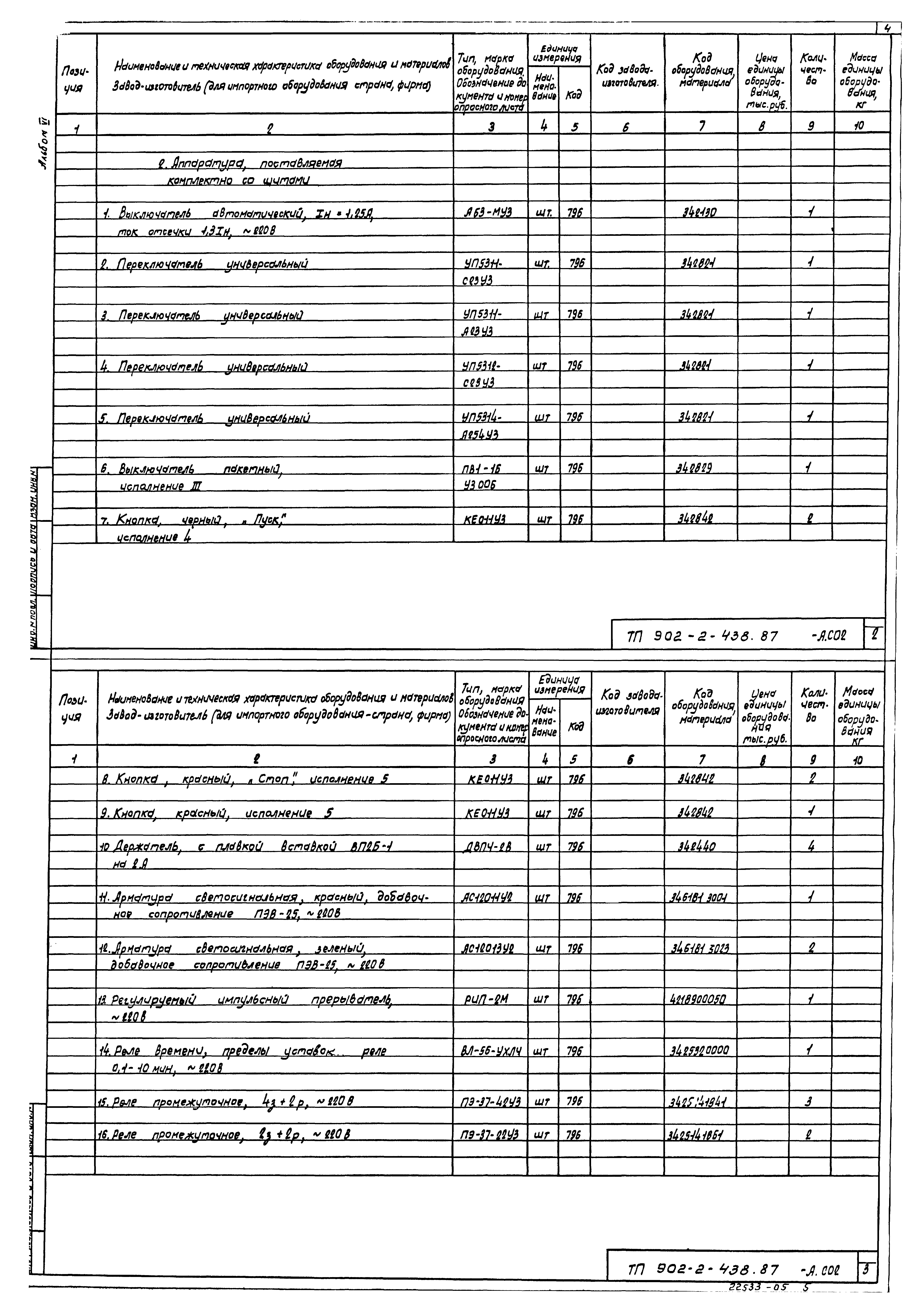 Типовой проект 902-2-438.87