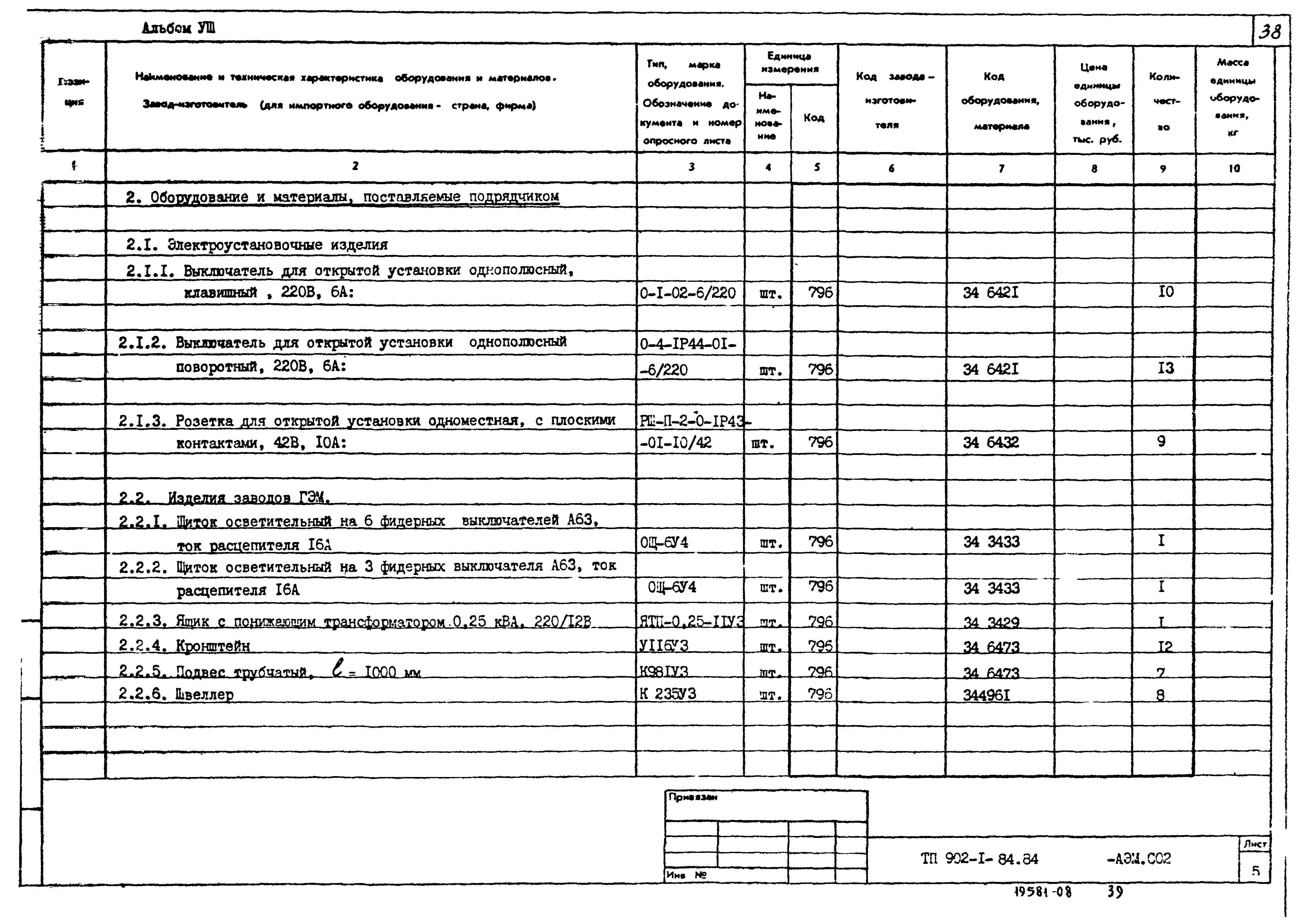 Типовой проект 902-1-88.84