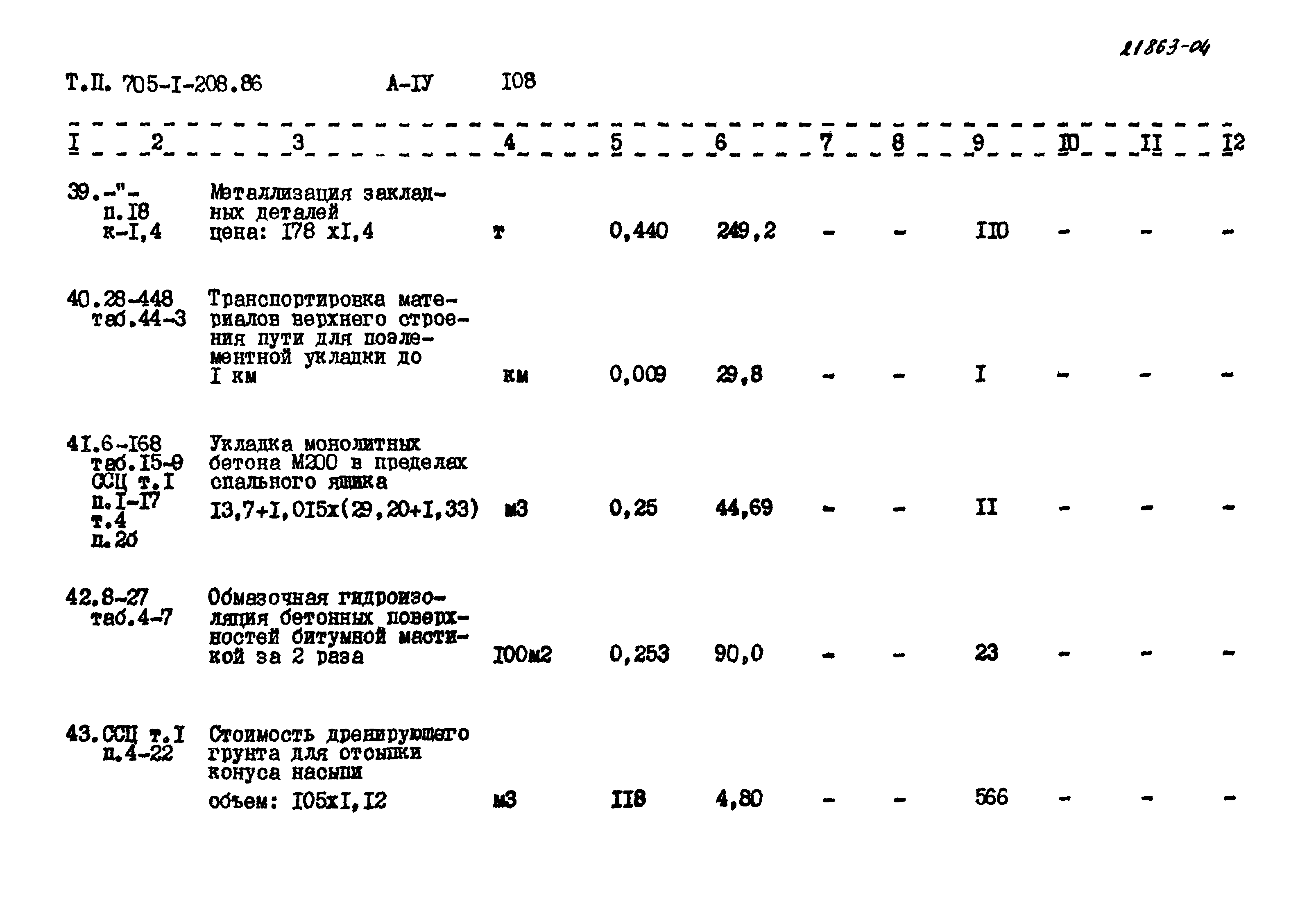 Типовой проект 705-1-208.86