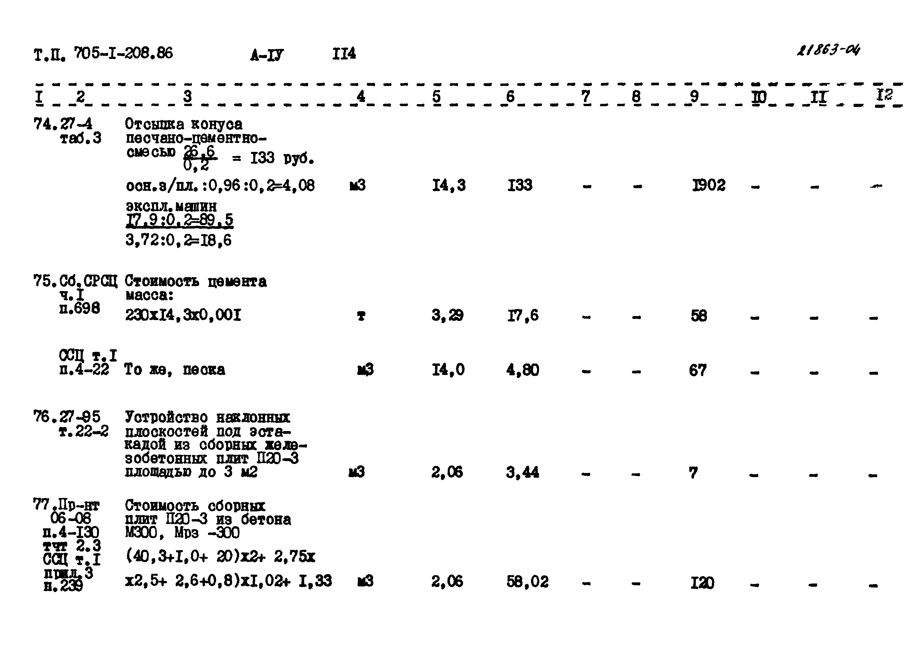 Типовой проект 705-1-208.86