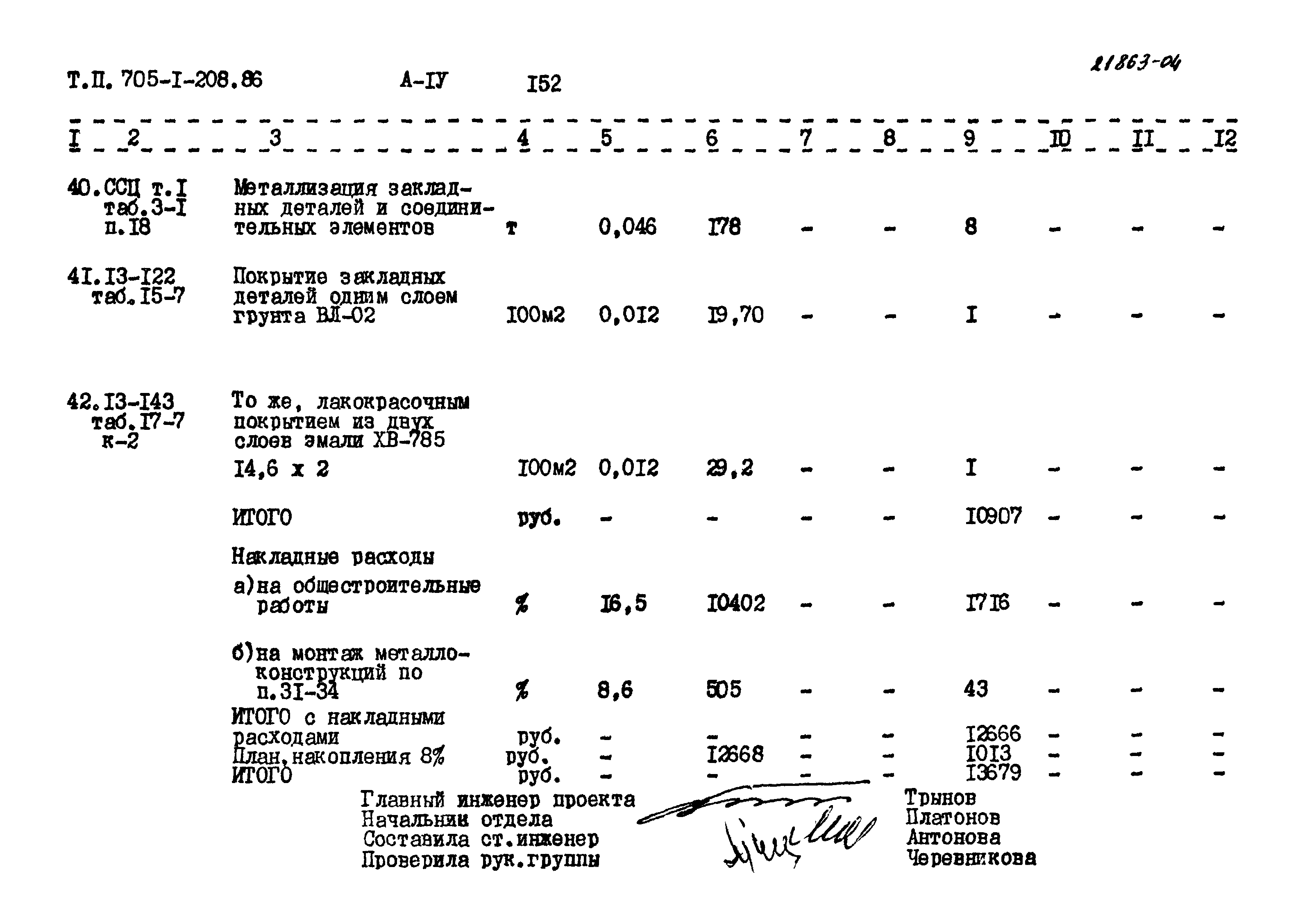 Типовой проект 705-1-208.86