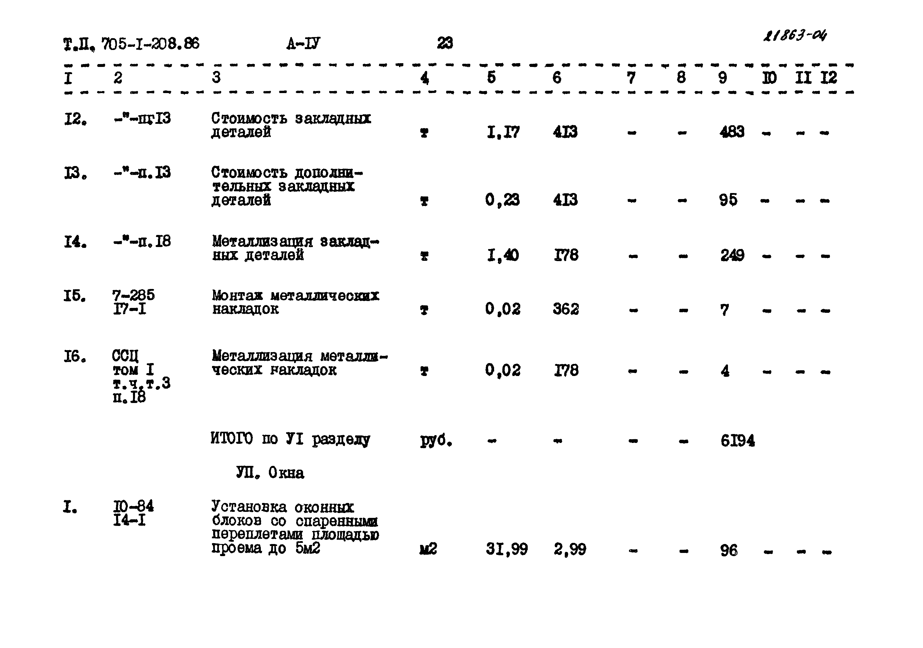 Типовой проект 705-1-208.86