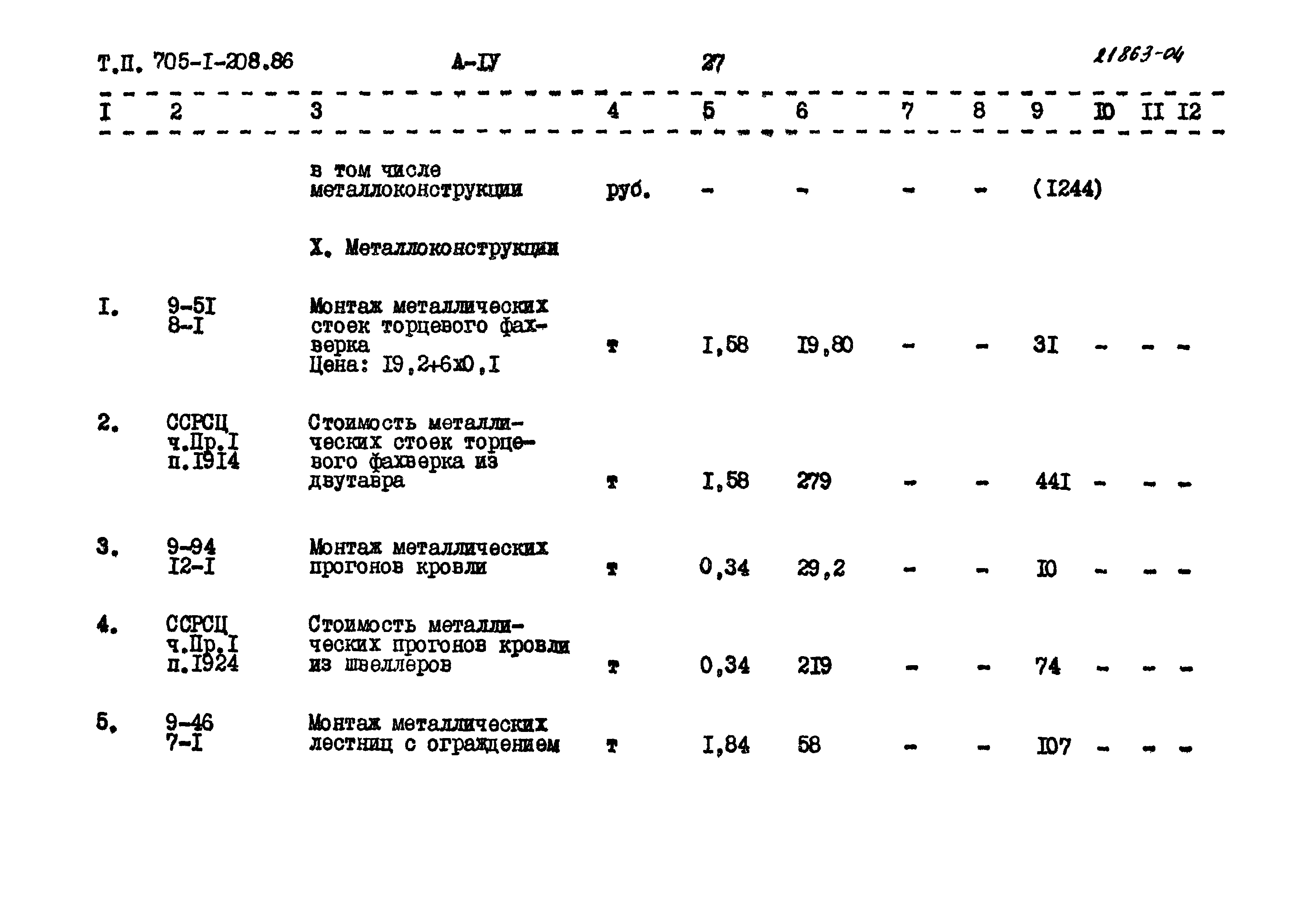 Типовой проект 705-1-208.86