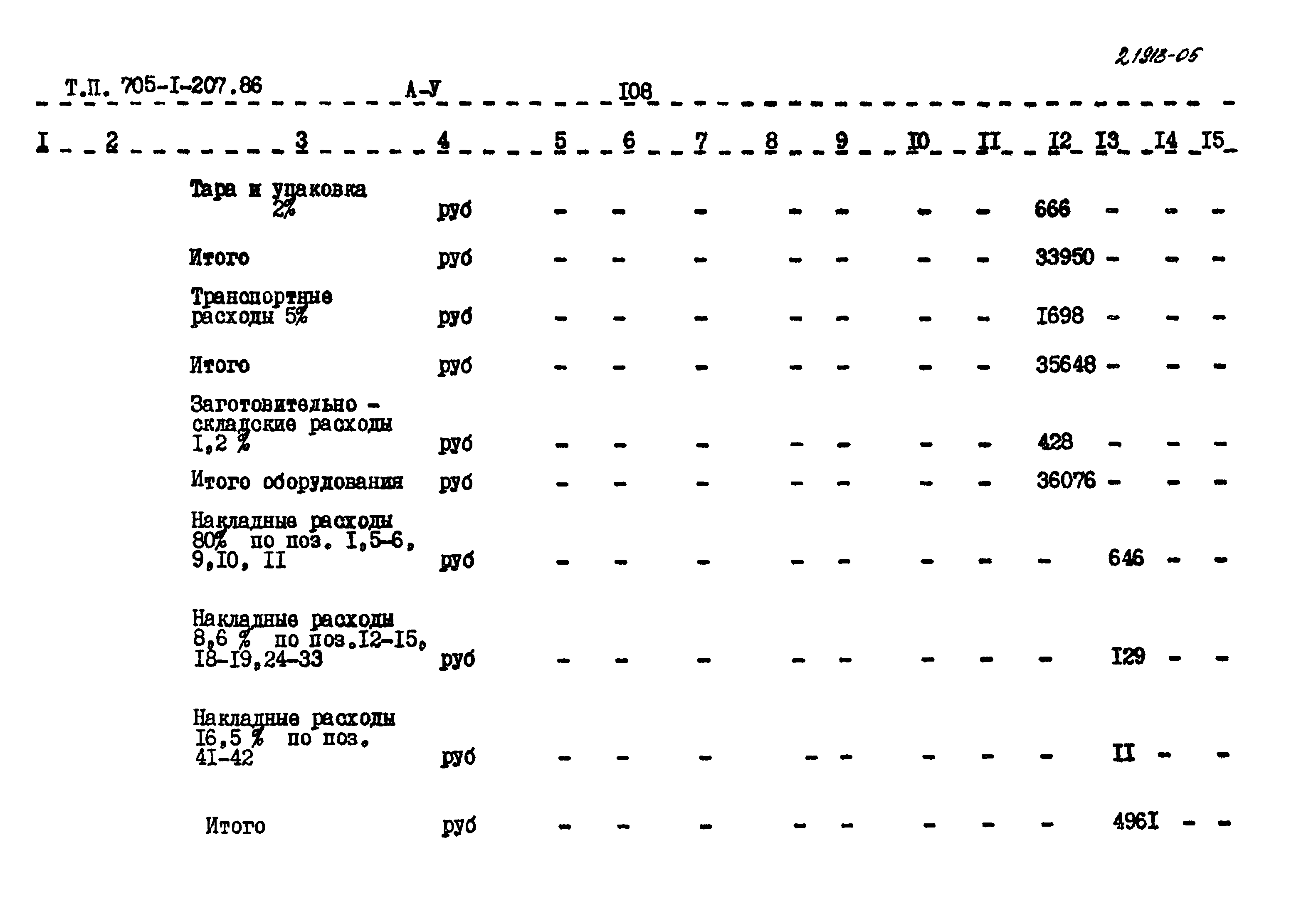 Типовой проект 705-1-207.86