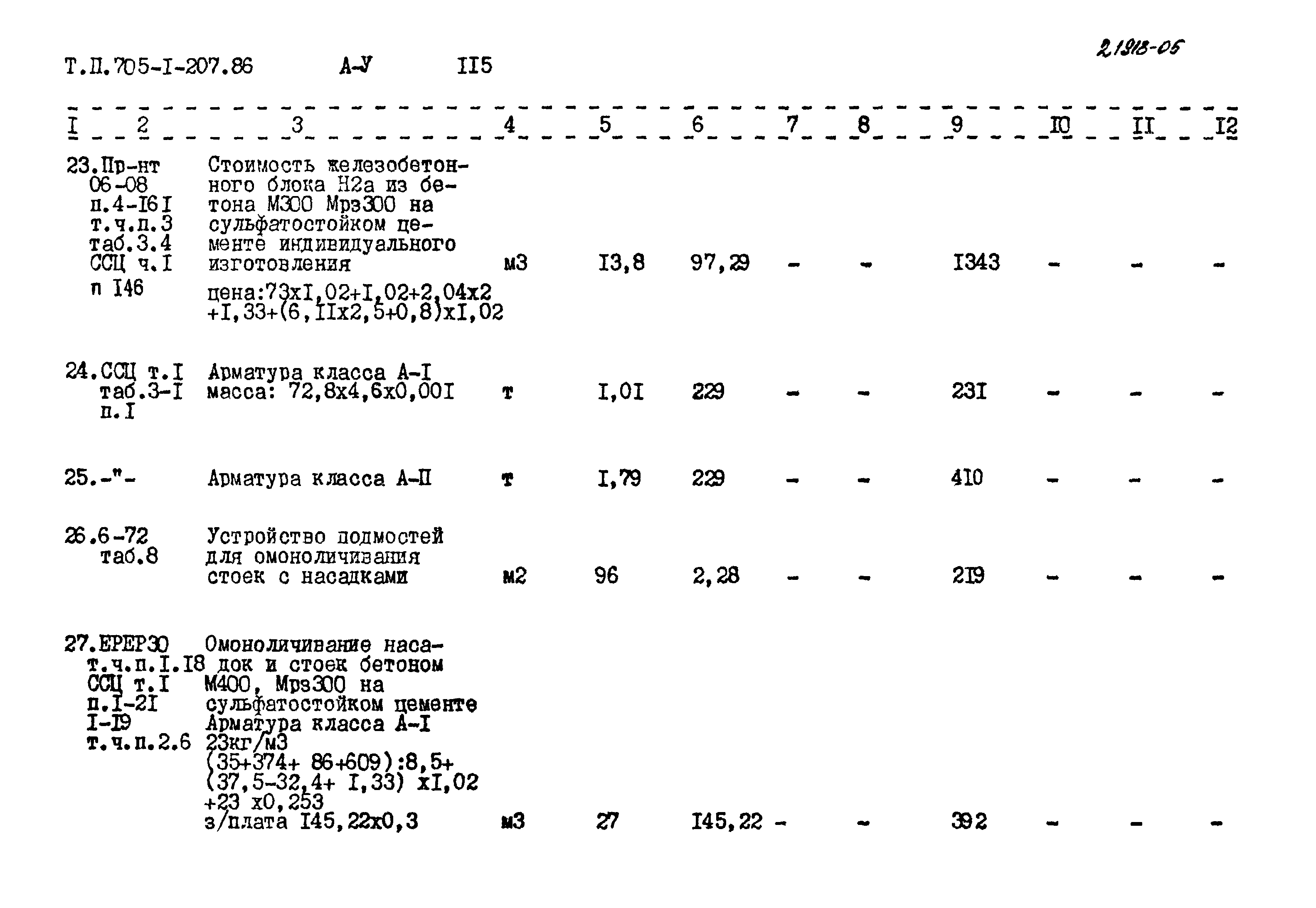 Типовой проект 705-1-207.86