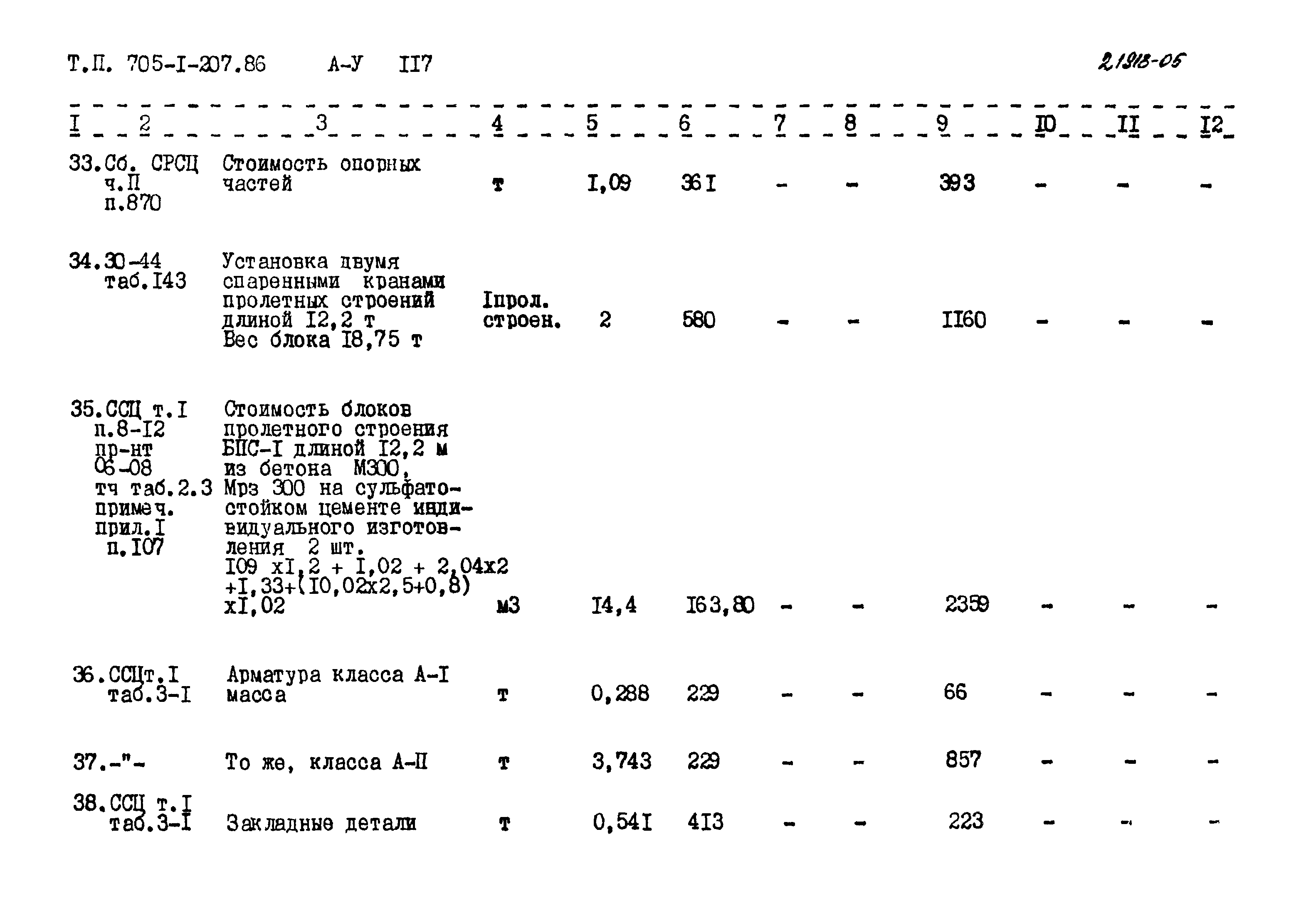 Типовой проект 705-1-207.86