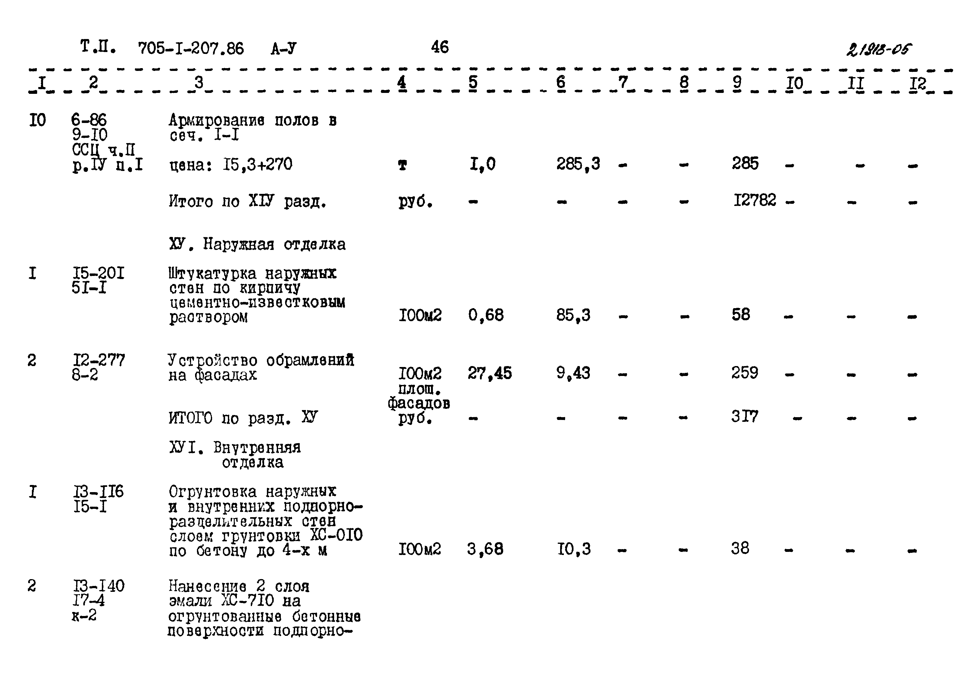 Типовой проект 705-1-207.86