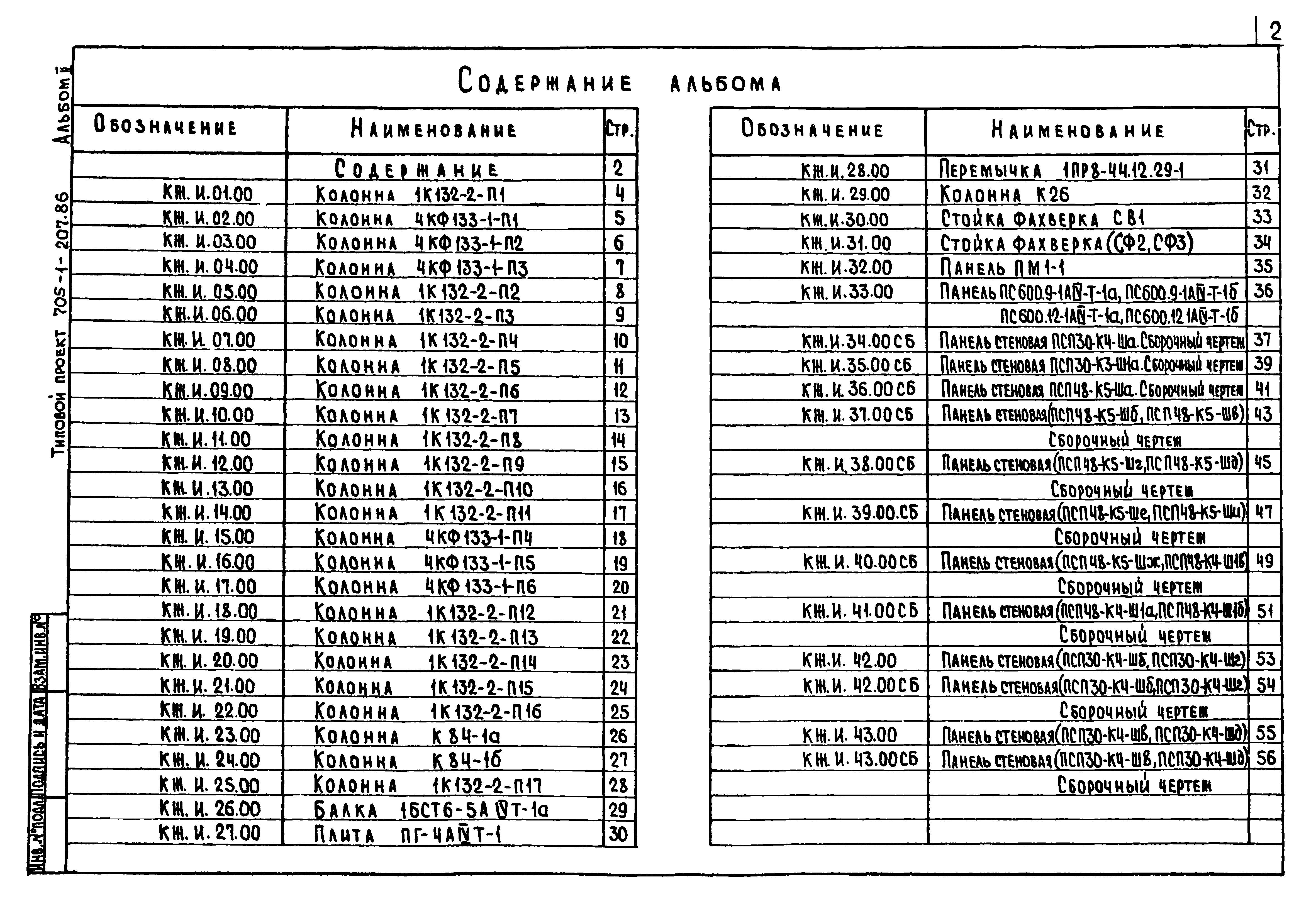 Типовой проект 705-1-207.86