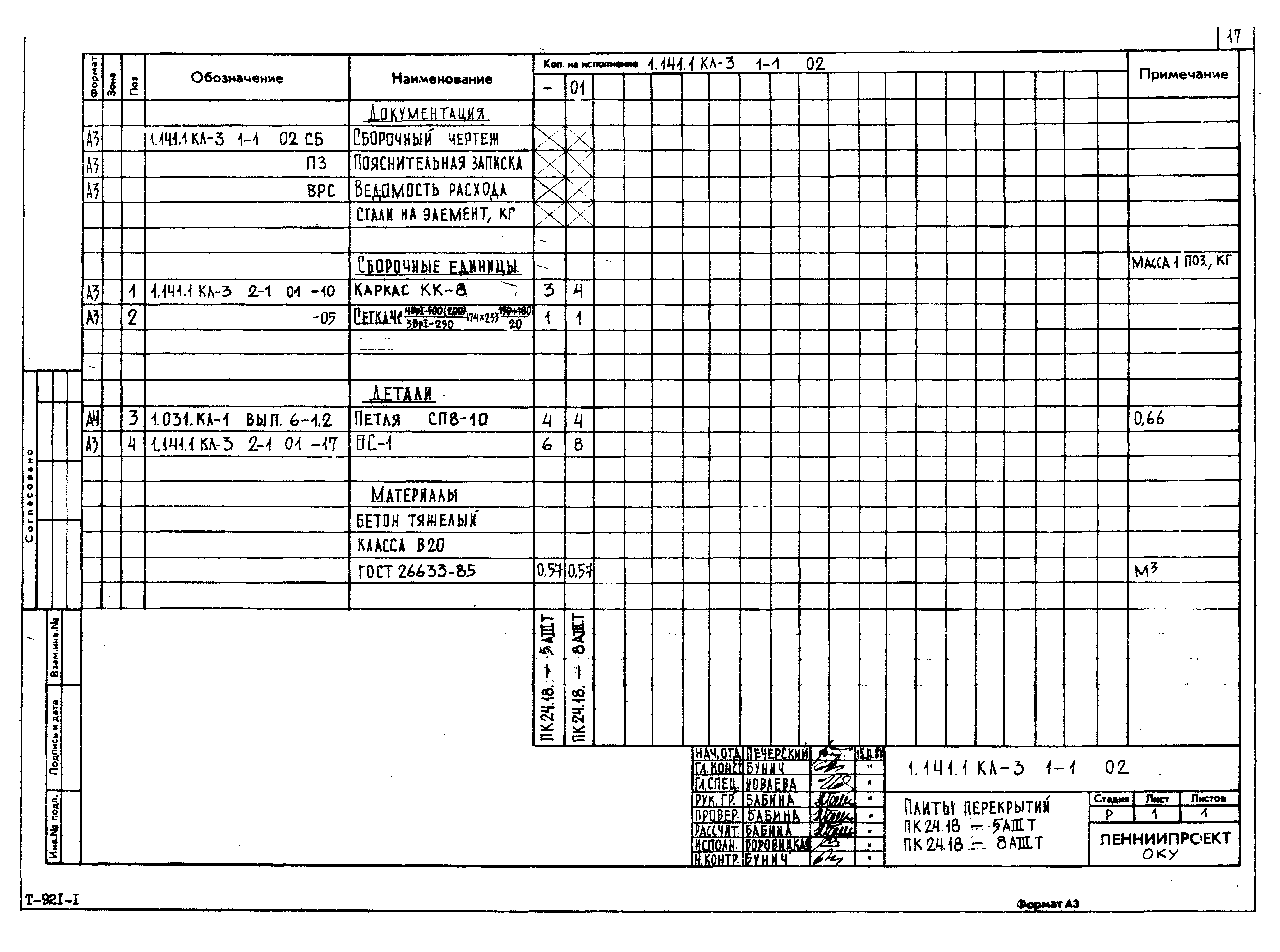 Серия 1.141.1 КЛ-3