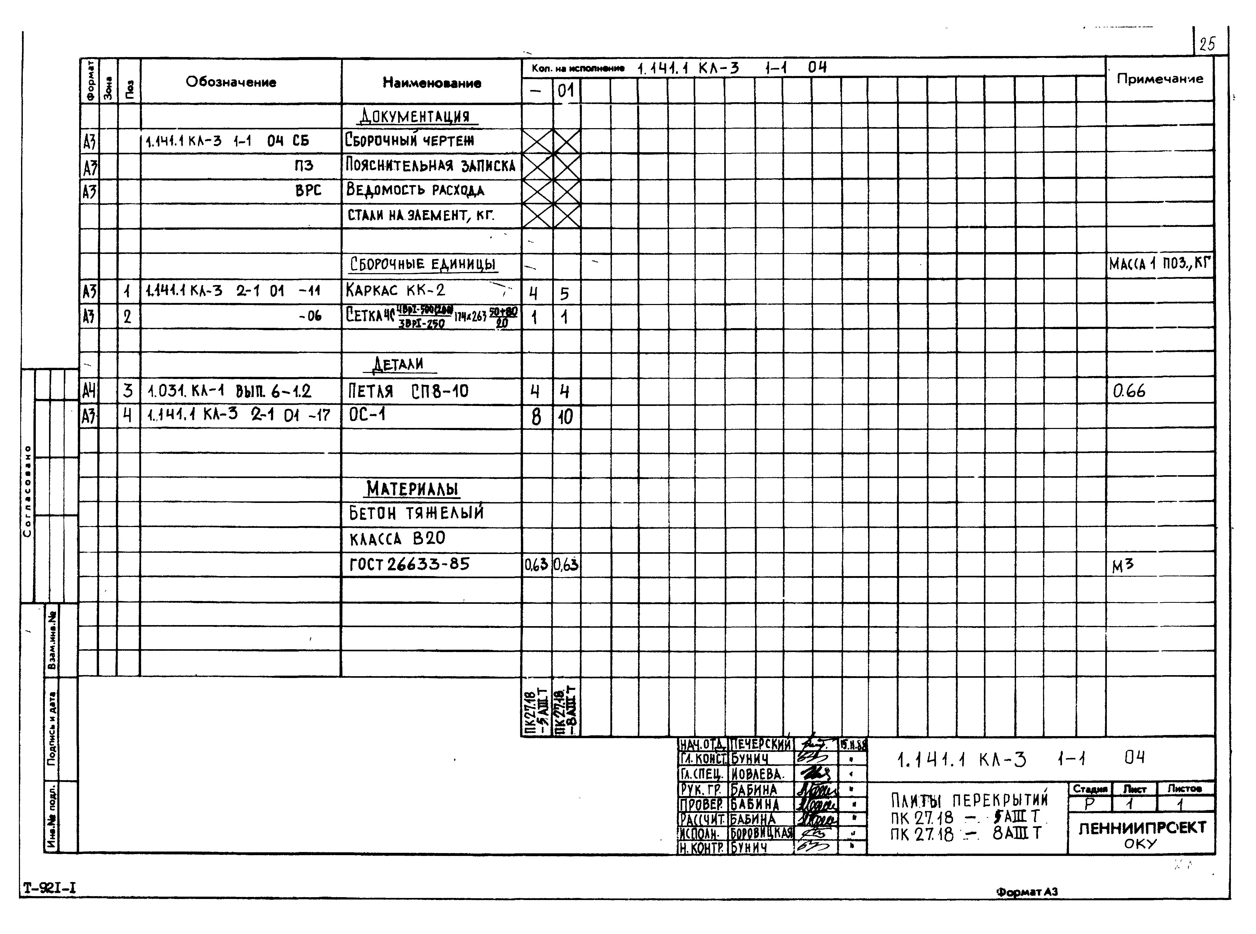 Серия 1.141.1 КЛ-3