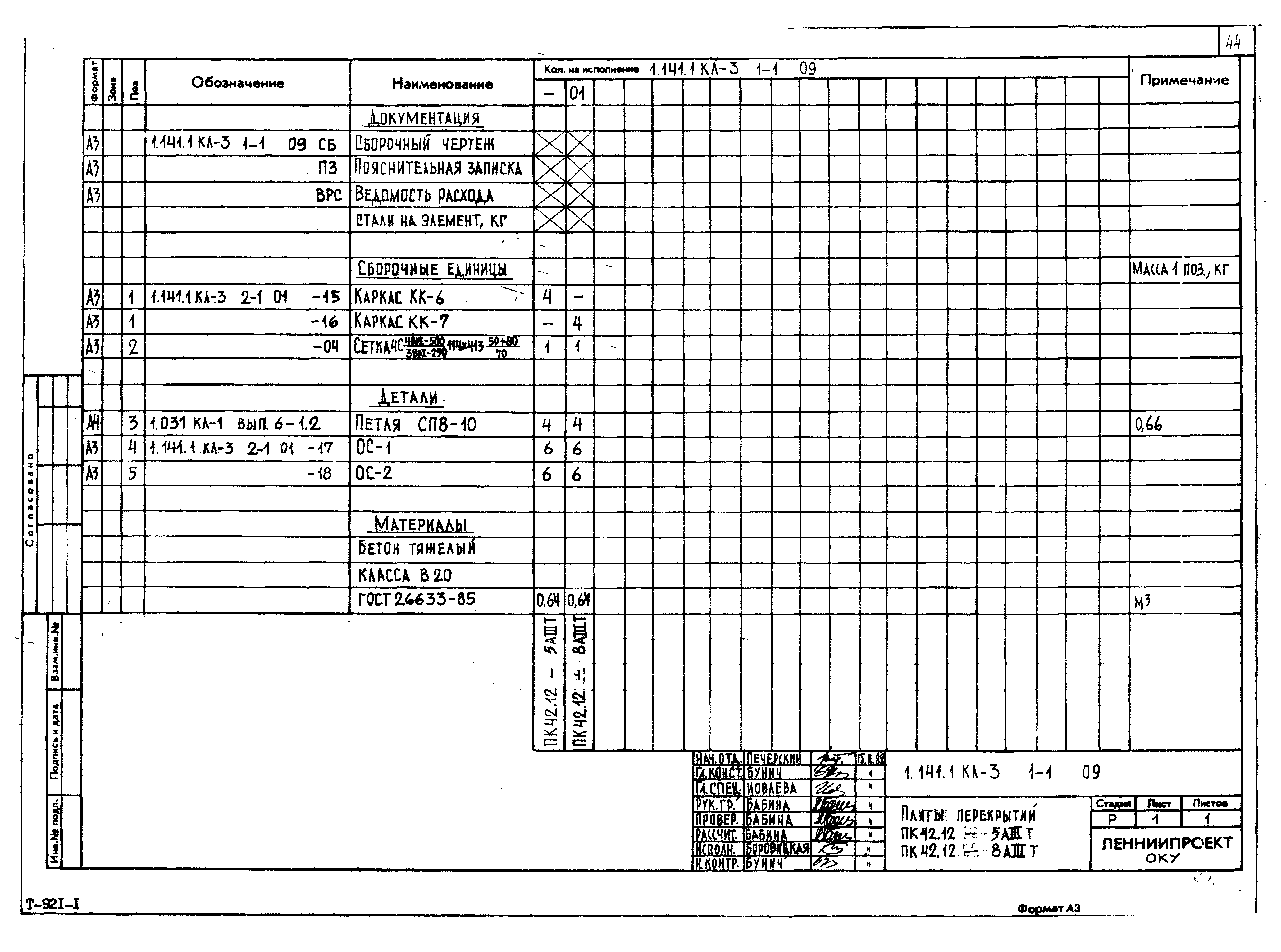 Серия 1.141.1 КЛ-3