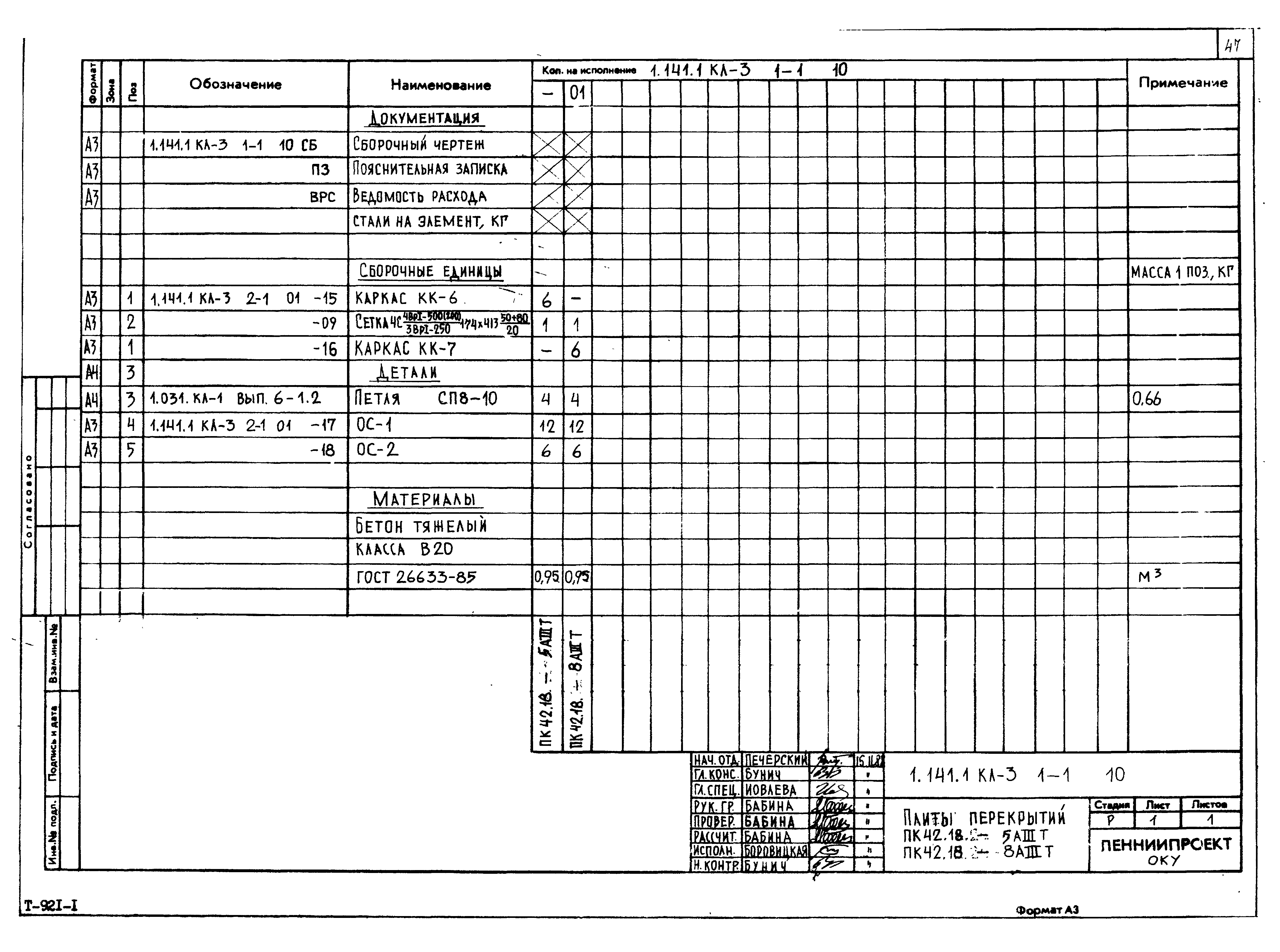 Серия 1.141.1 КЛ-3