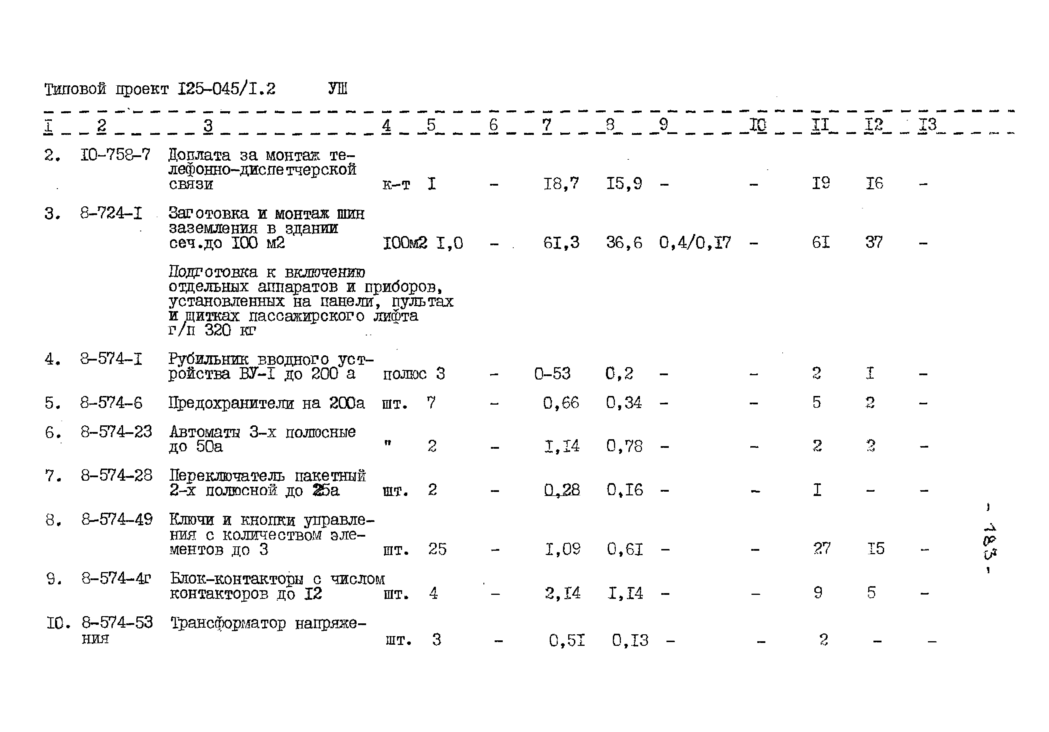 Типовой проект 125-045/1.2