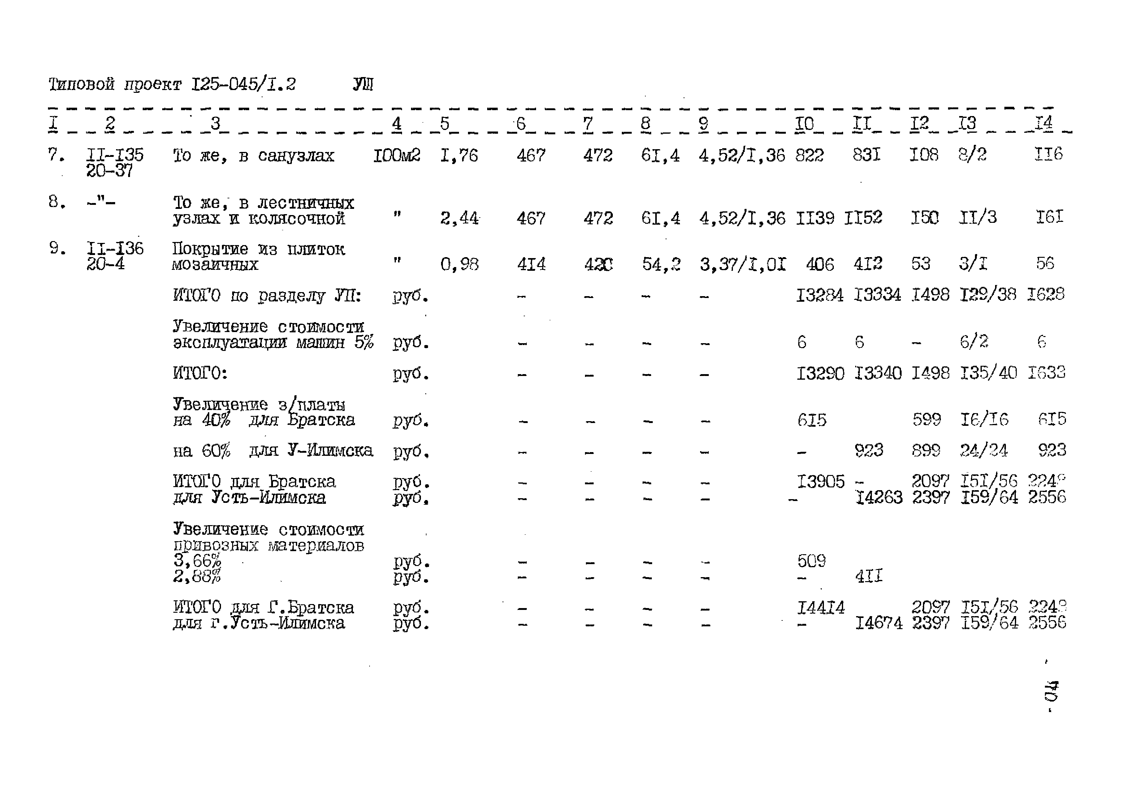 Типовой проект 125-045/1.2