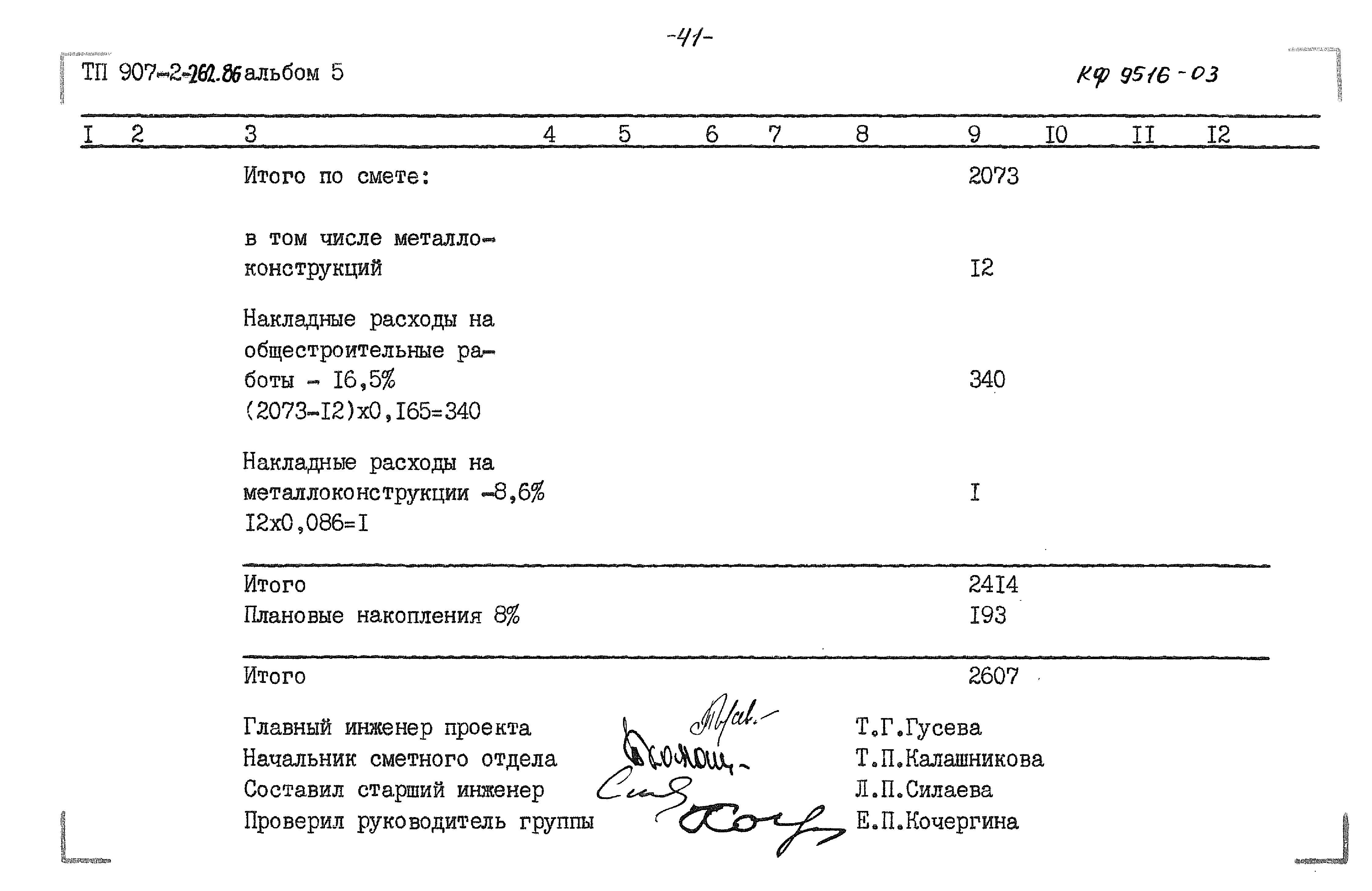 Типовой проект 907-2-262.86